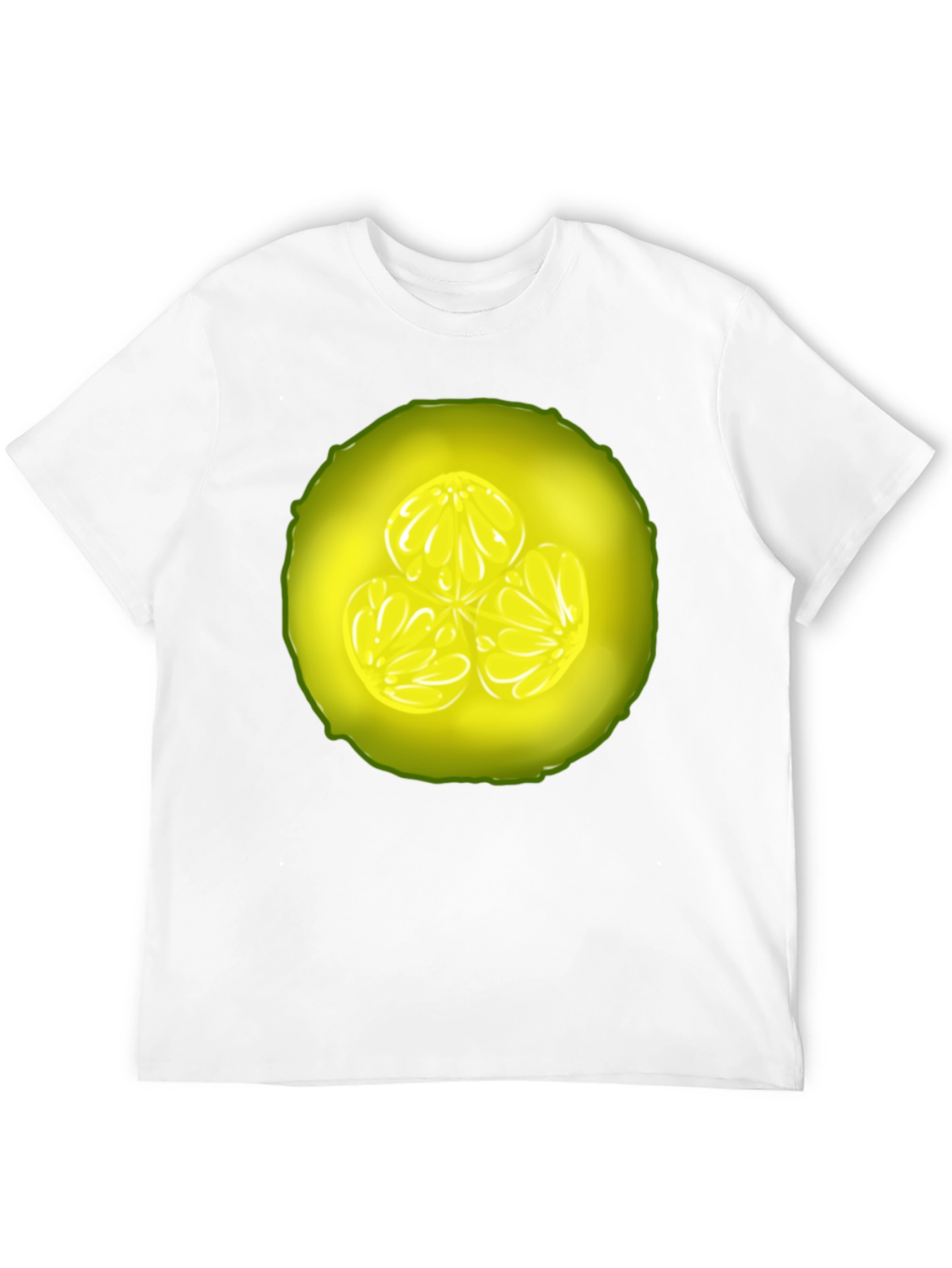 Cucumber Slice Graphic Tee - Fresh & Fun Design
