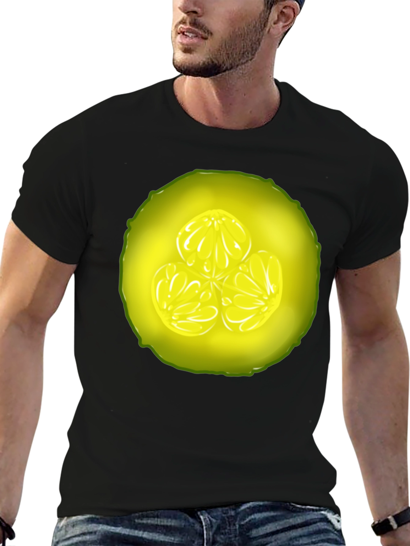 Cucumber Slice Graphic Tee - Fresh & Fun Design