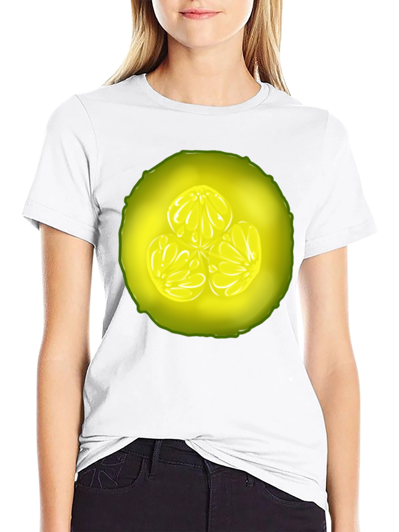 Cucumber Slice Graphic Tee - Fresh & Fun Design