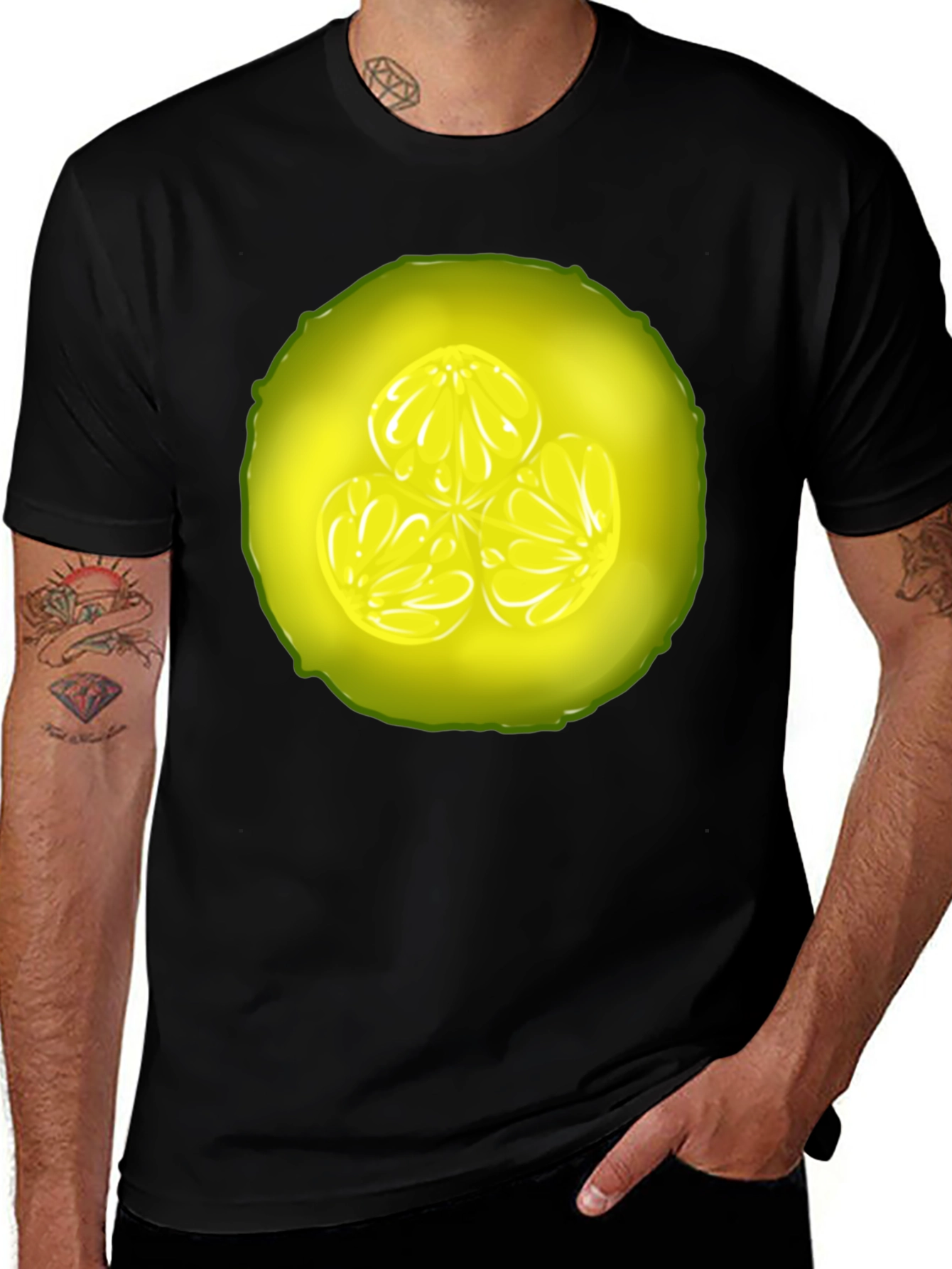 Cucumber Slice Graphic Tee - Fresh & Fun Design