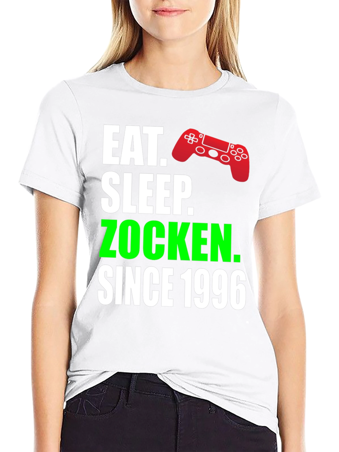 Eat Sleep Zocken Since 1996 Gamer T-Shirt