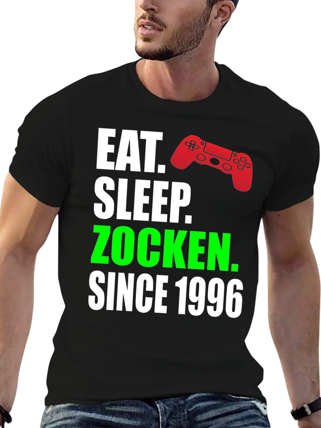 Eat Sleep Zocken Since 1996 Gamer T-Shirt