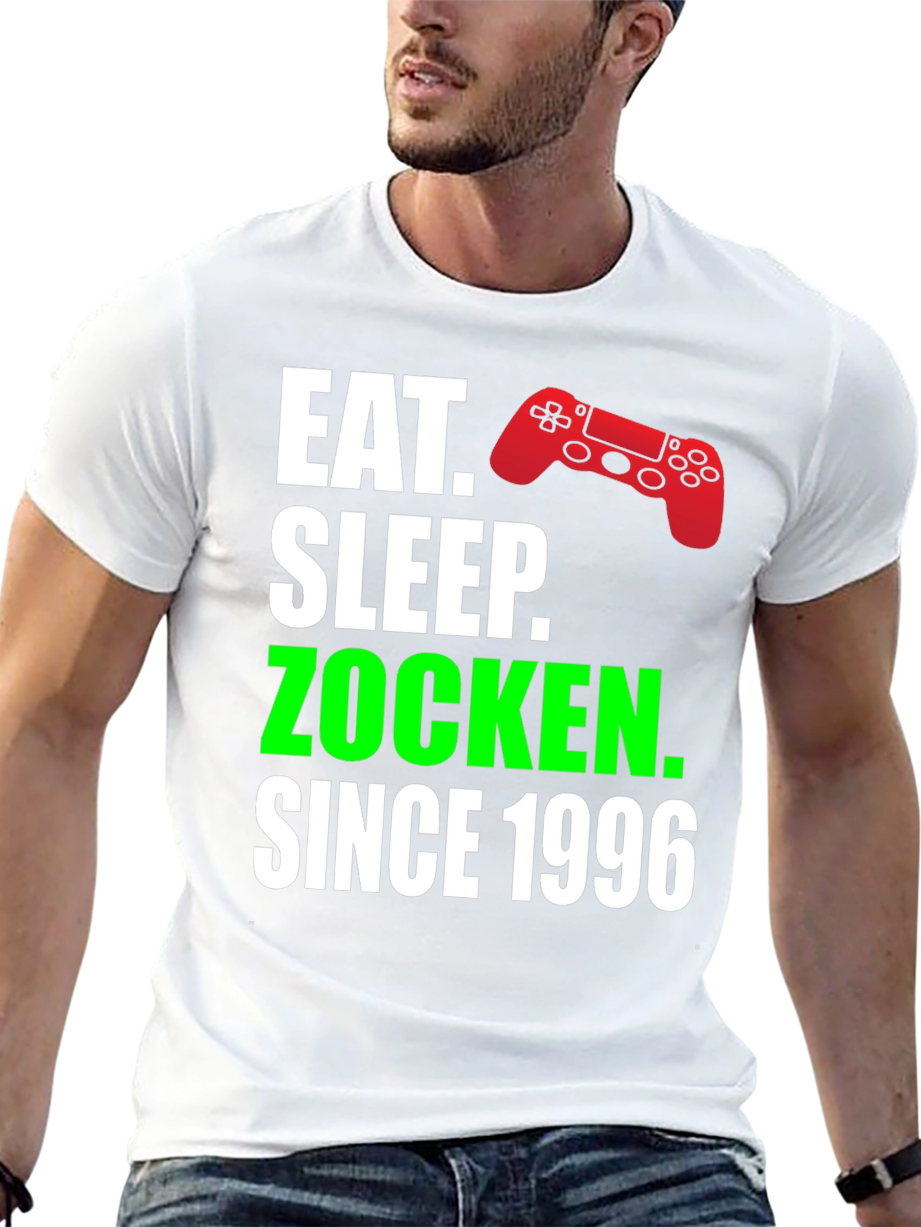 Eat Sleep Zocken Since 1996 Gamer T-Shirt