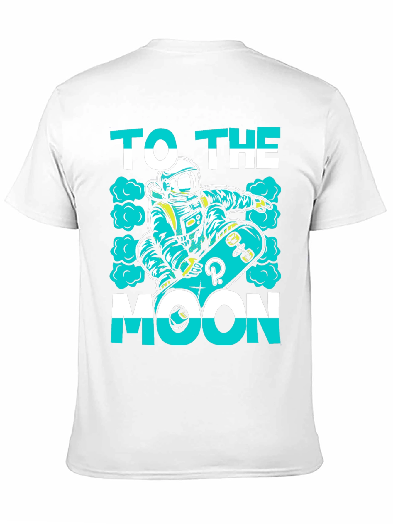 To The Moon T-Shirt | Astronaut Skateboard Graphic