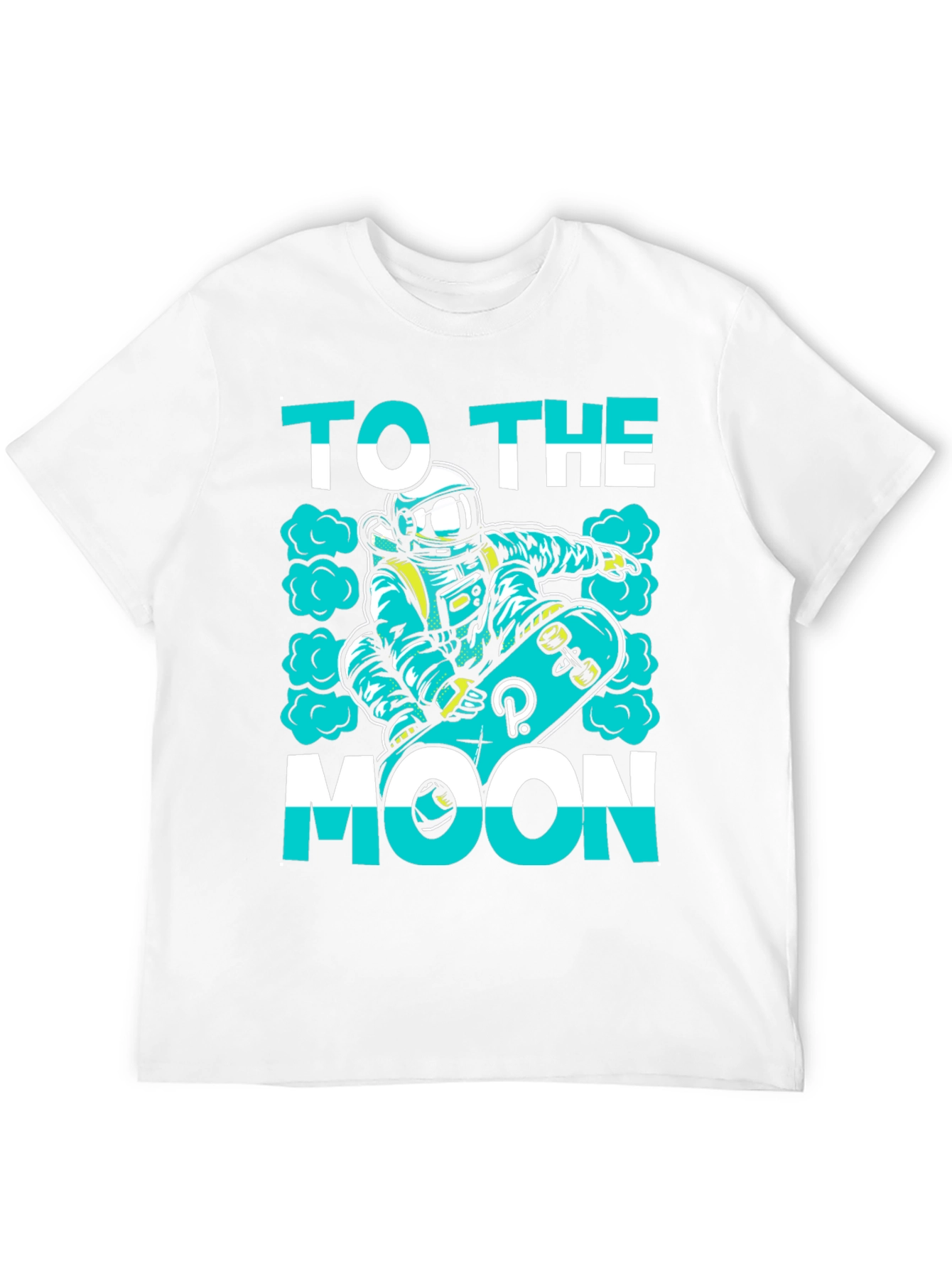 To The Moon T-Shirt | Astronaut Skateboard Graphic