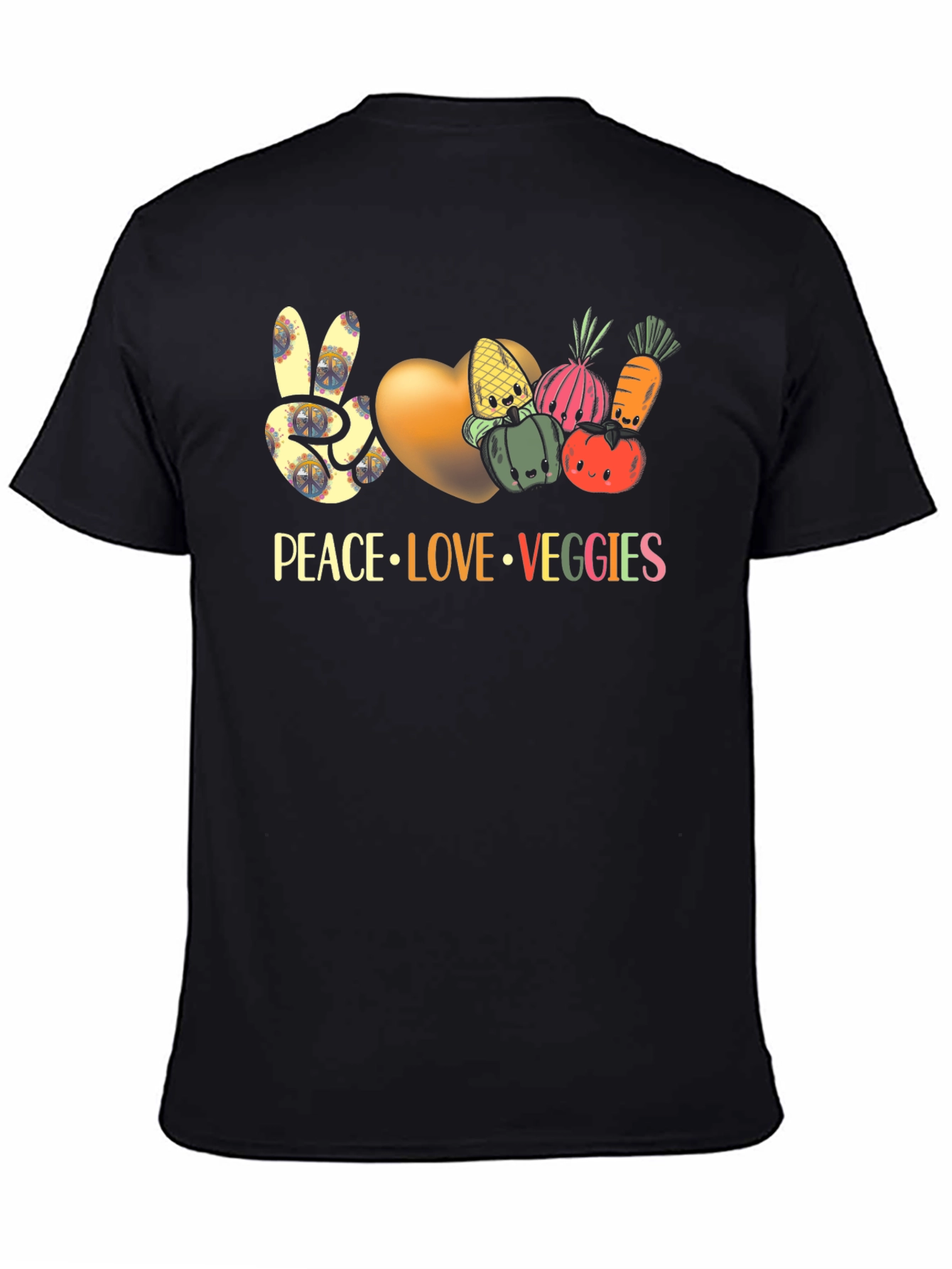 Peace Love Veggies T-Shirt Vegan Shirt