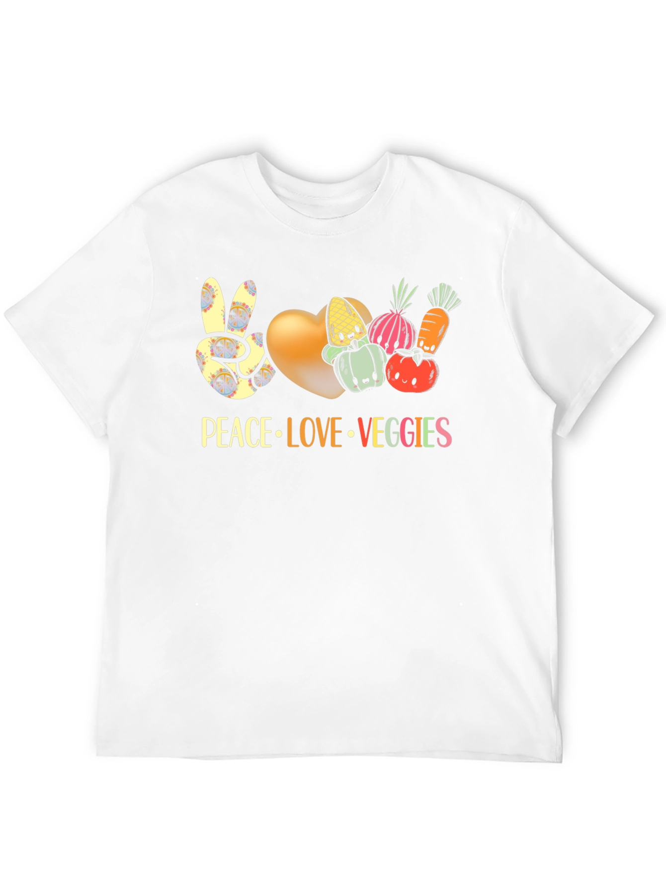 Peace Love Veggies T-Shirt Vegan Shirt