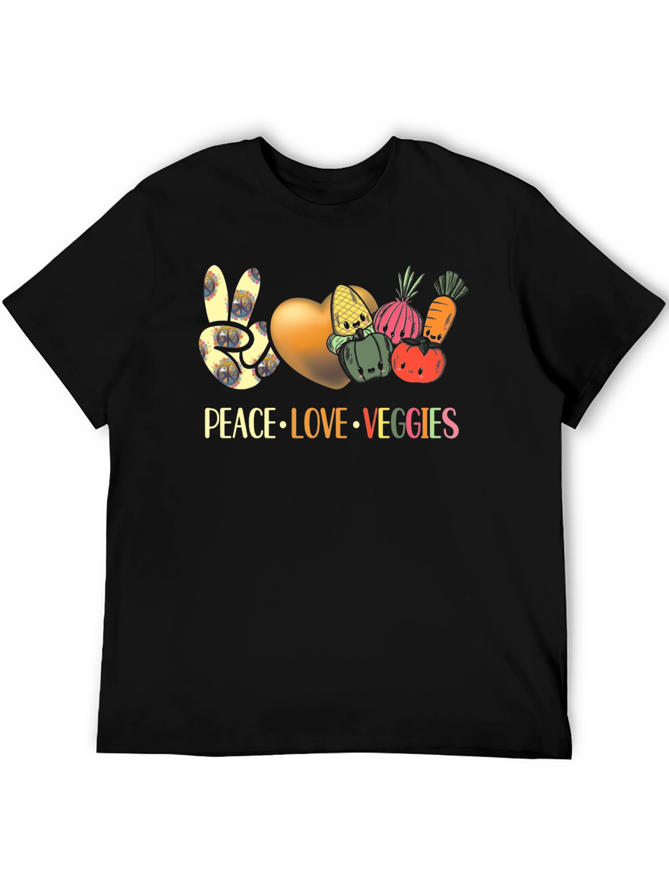 Peace Love Veggies T-Shirt Vegan Shirt