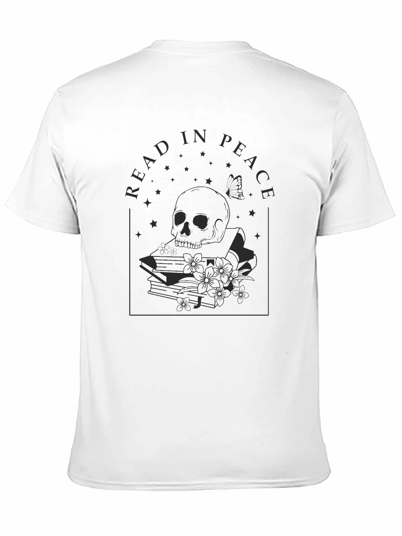 Read In Peace Graphic Tee - Black
