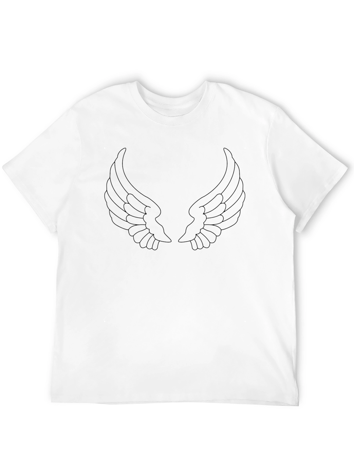 Wings Graphic Black T-Shirt