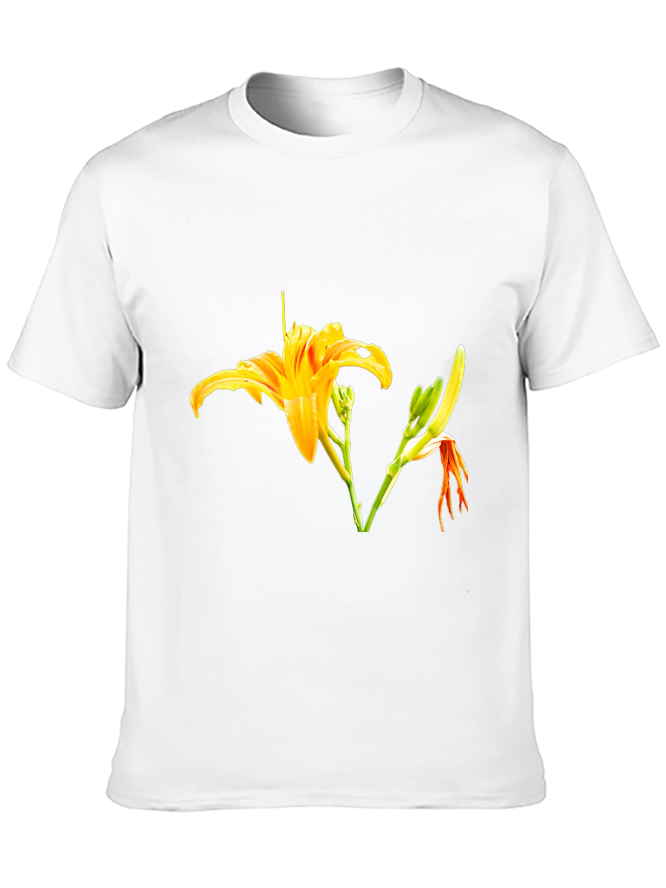Floral Print Black T-Shirt - Stylish Casual Wear