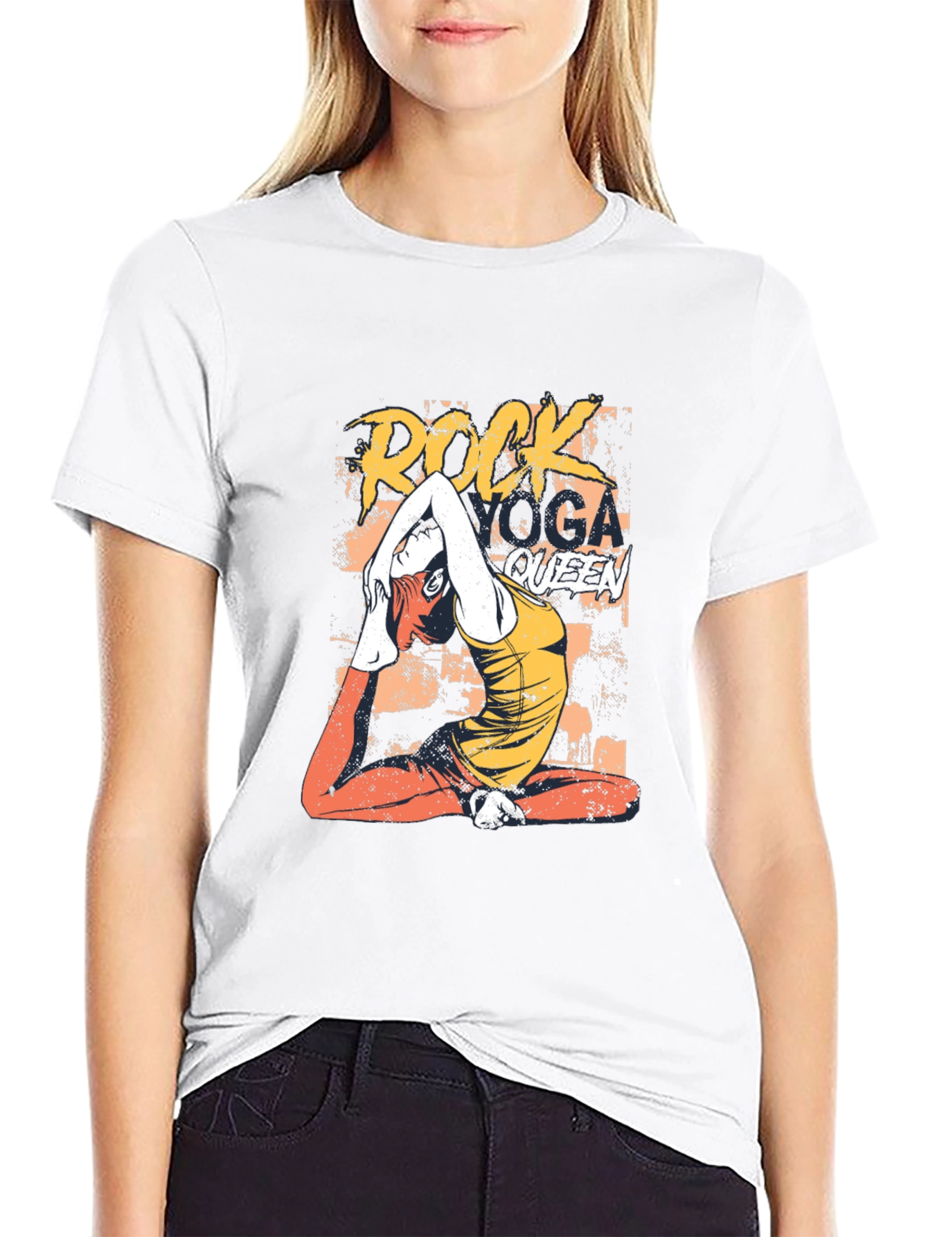 Rock Yoga Queen Graphic Tee - Mens Black T-Shirt