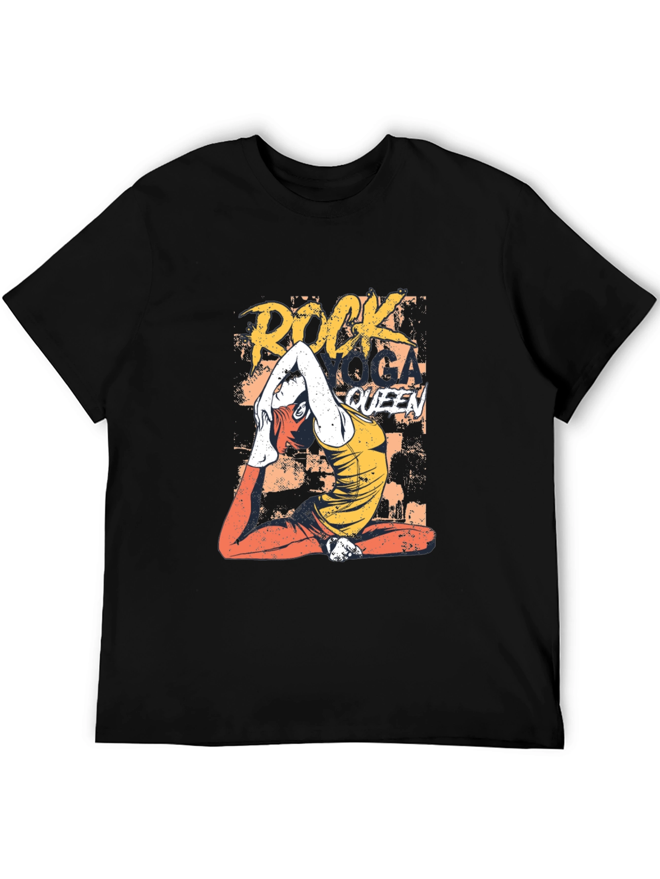 Rock Yoga Queen Graphic Tee - Mens Black T-Shirt