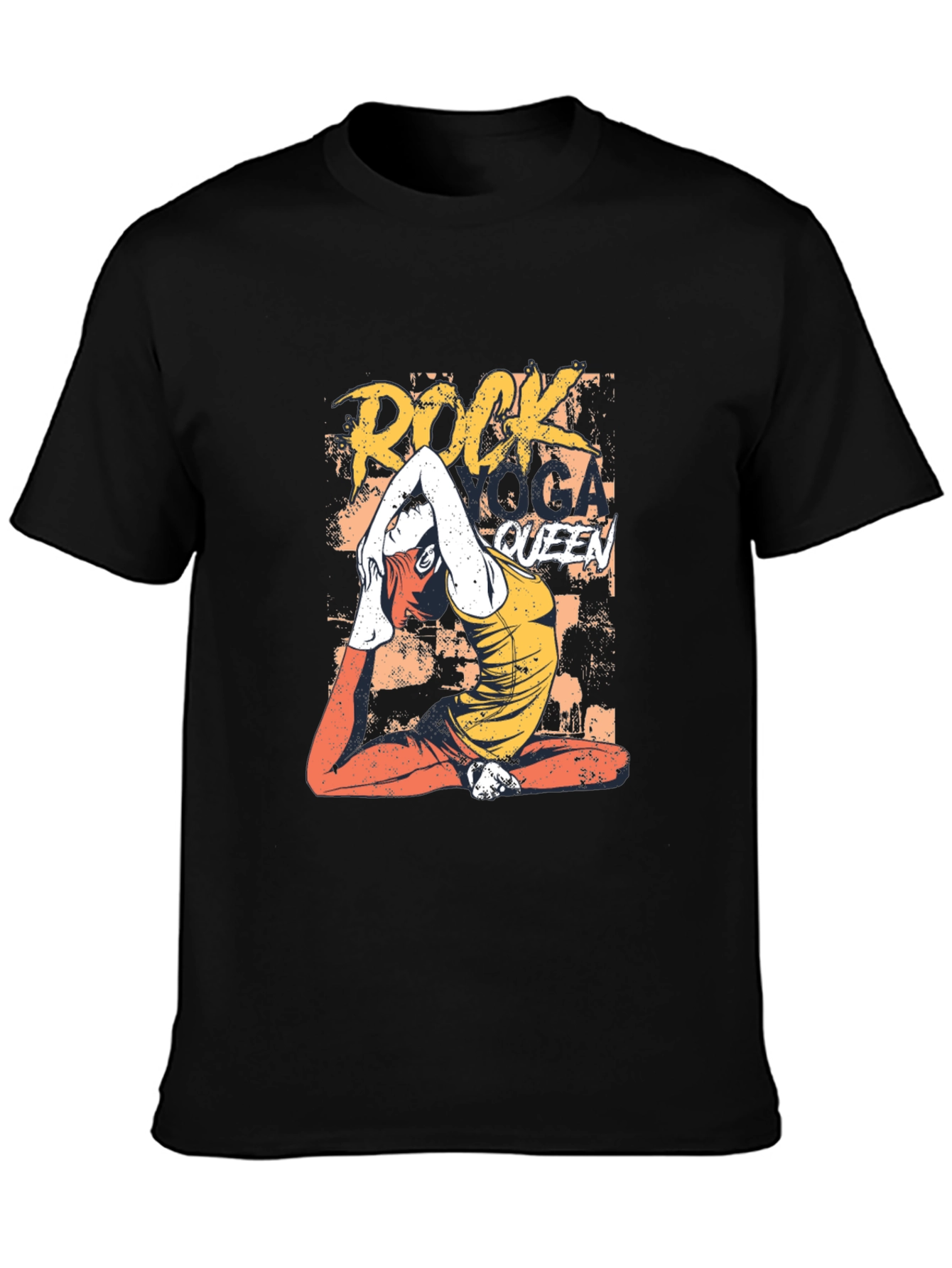 Rock Yoga Queen Graphic Tee - Mens Black T-Shirt