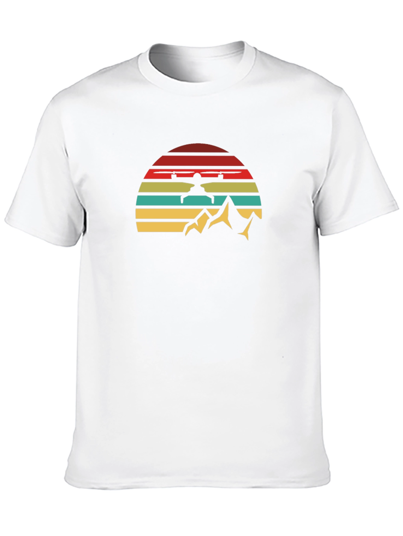Retro Drone Pilot Mountain T-Shirt