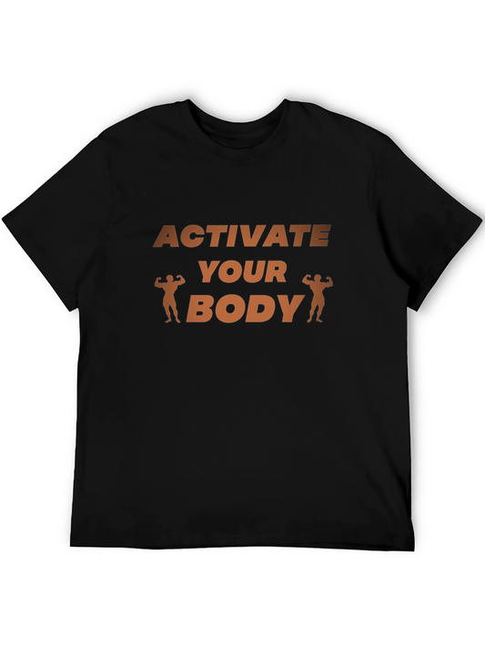 Activate Your Body Graphic T-Shirt - Black