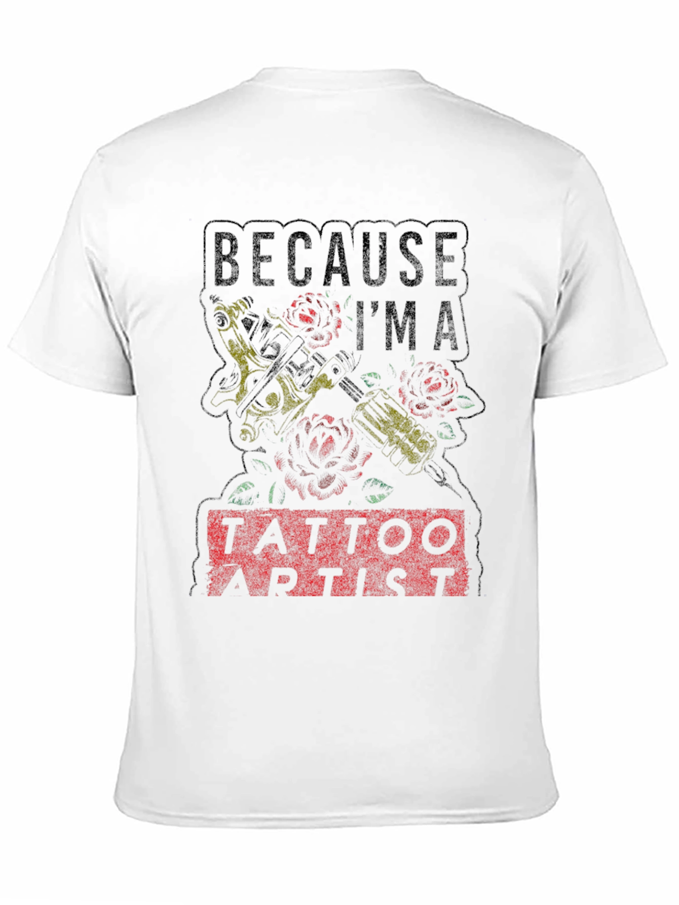 Tattoo Artist Graphic Tee - Black Cotton Shirt