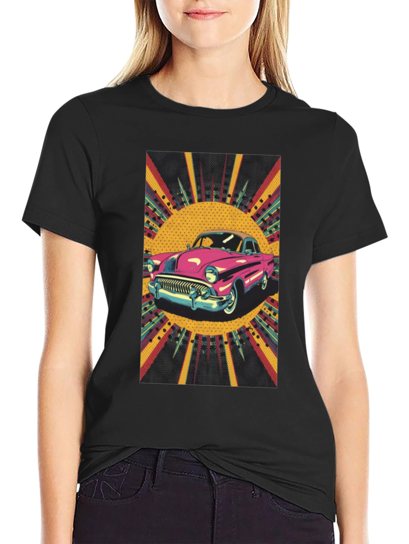 Retro Ride Tee - Classic Car Graphic T-Shirt