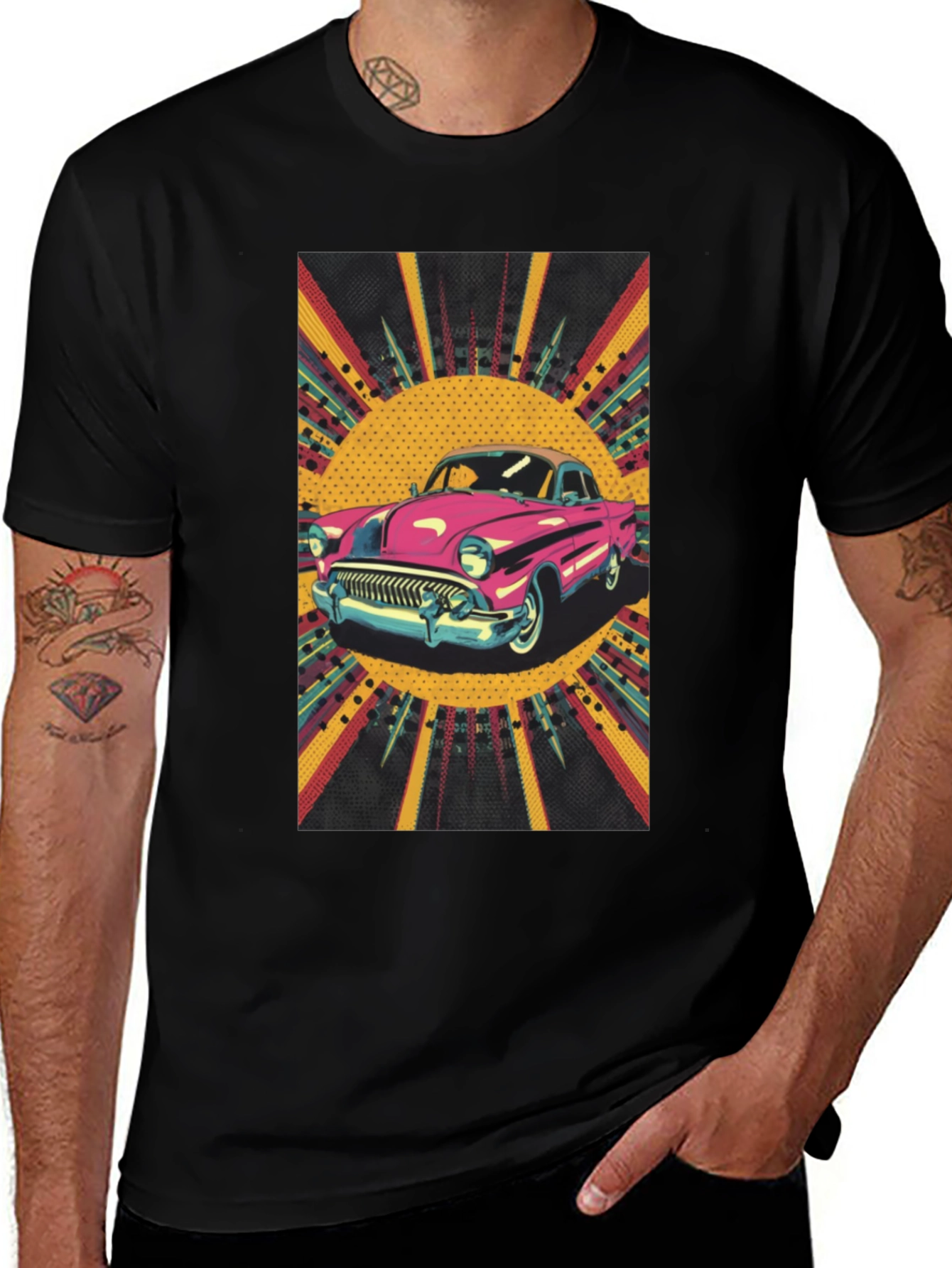 Retro Ride Tee - Classic Car Graphic T-Shirt