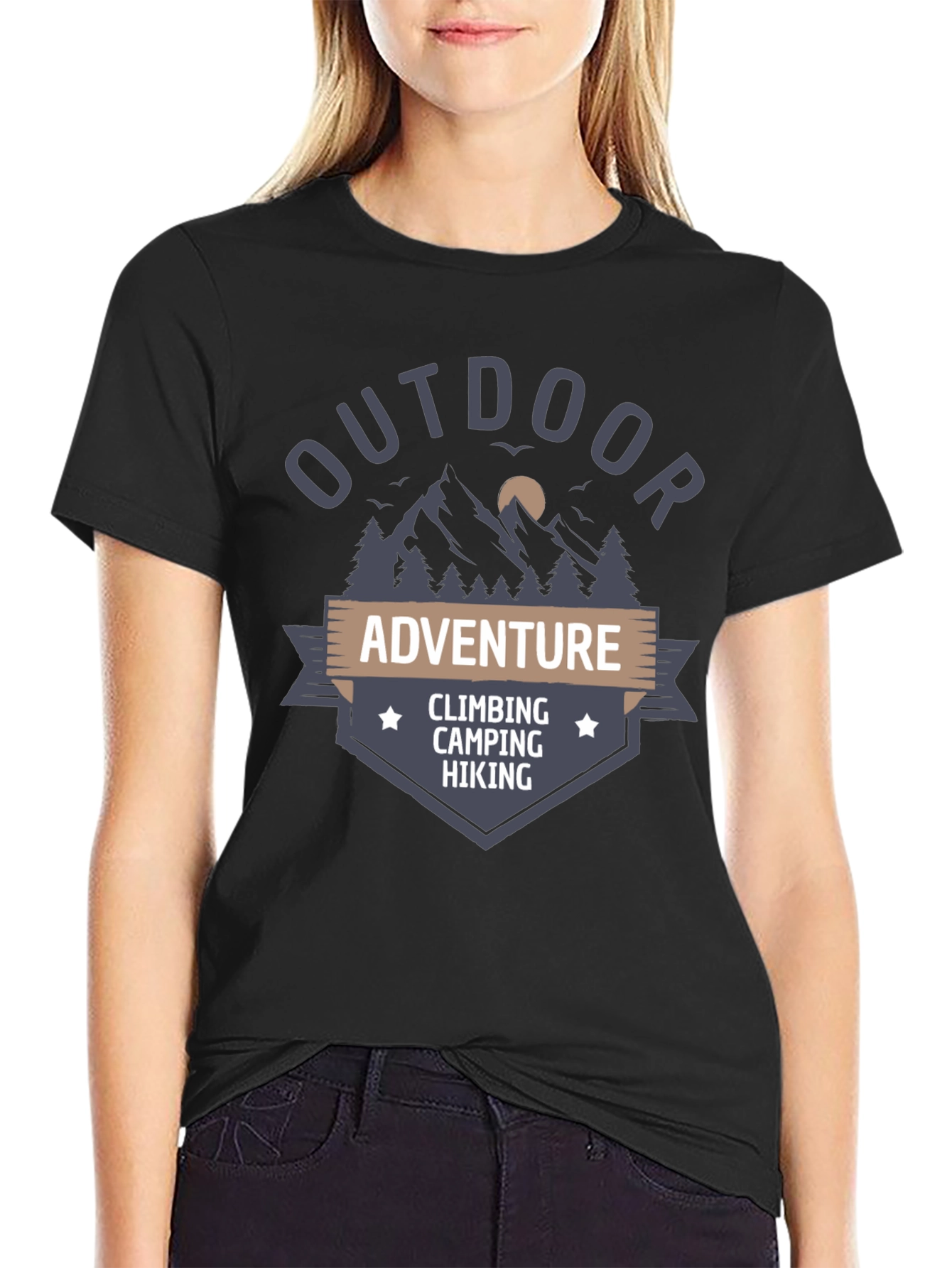 Outdoor Adventure T-Shirt - Climbing Camping Hiking