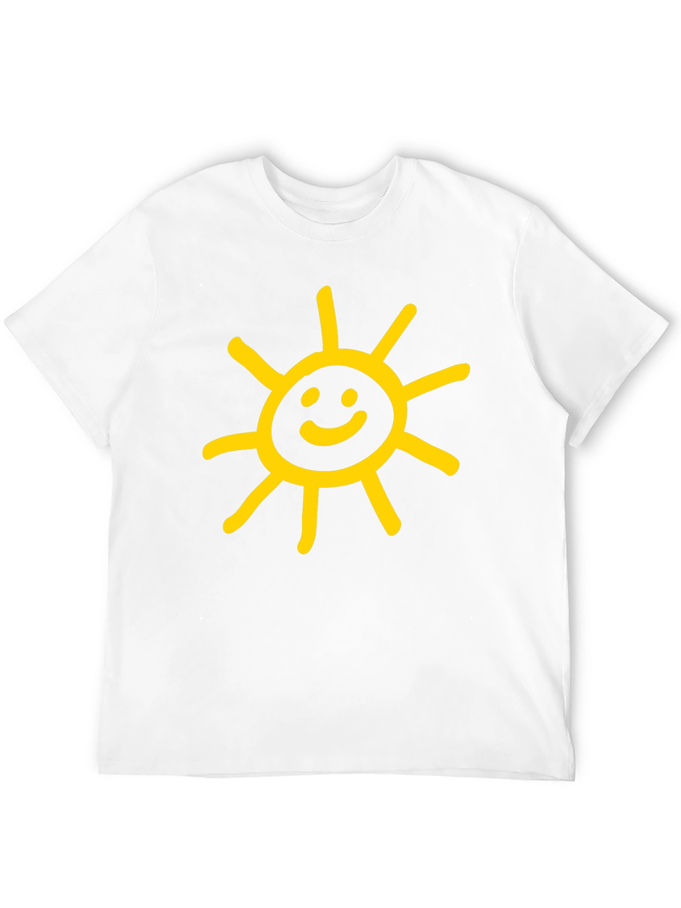 Sunny Graphic Tee - Black Cotton Casual Shirt