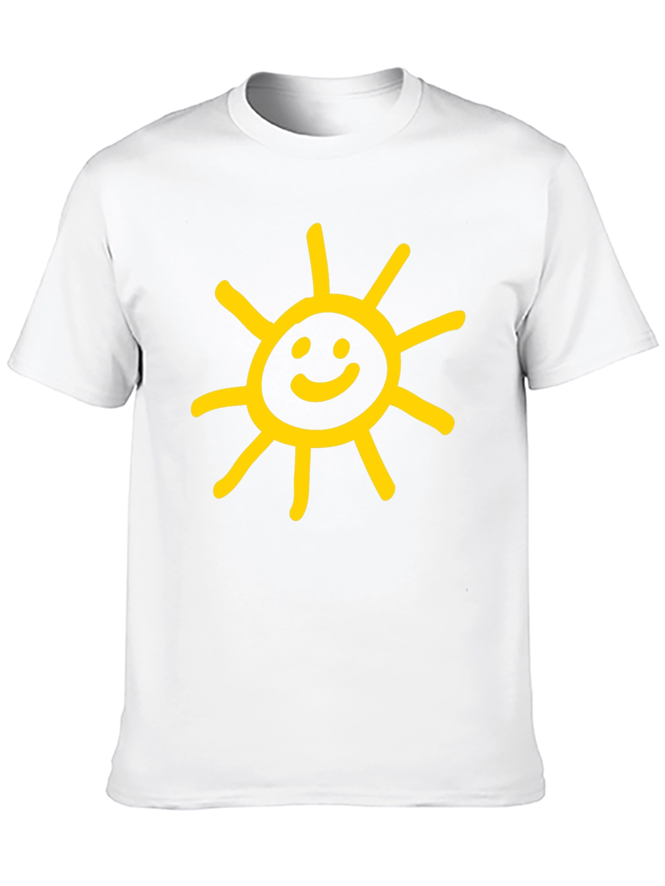 Sunny Graphic Tee - Black Cotton Casual Shirt