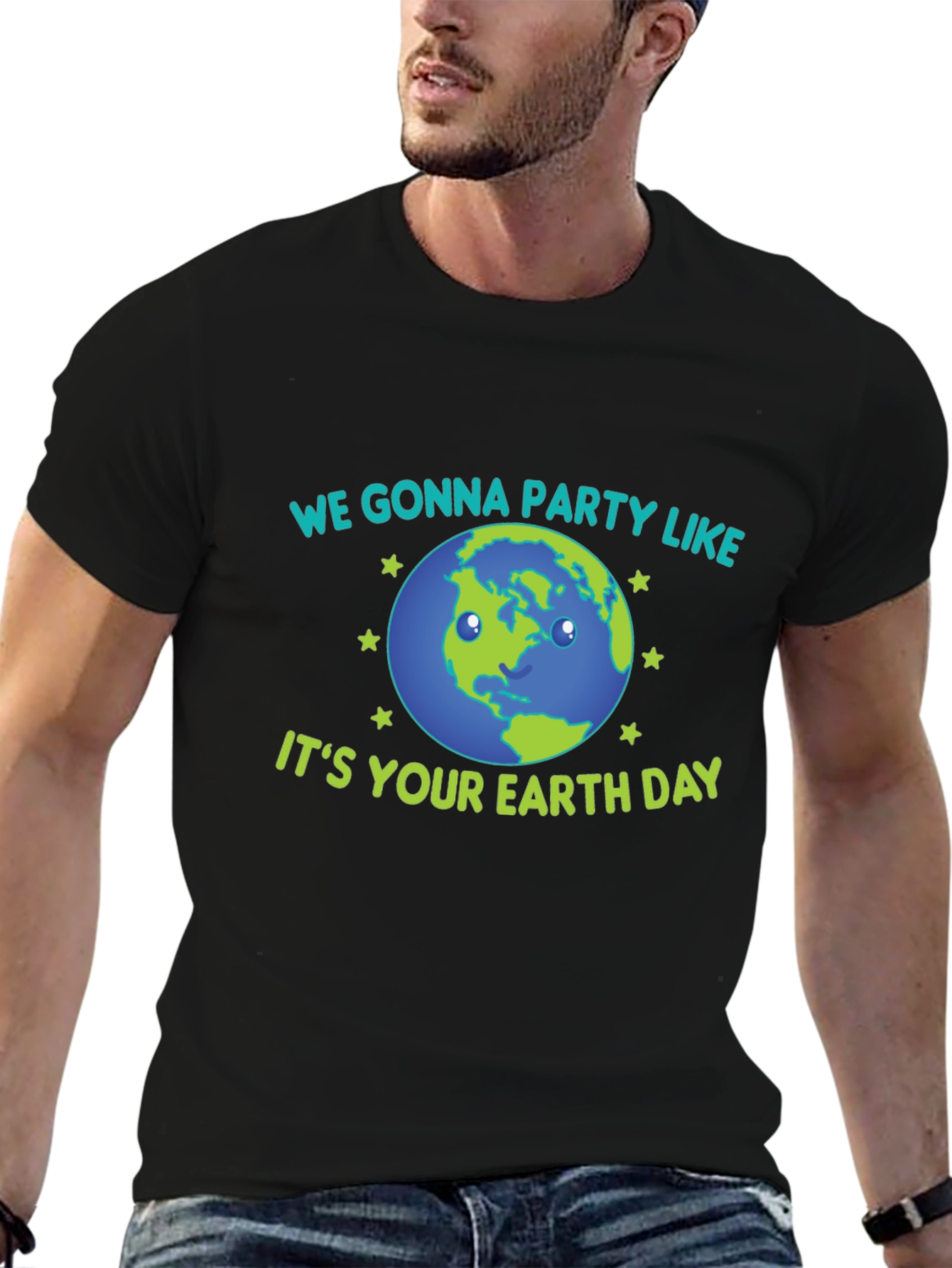 Earth Day Party T-Shirt - Black