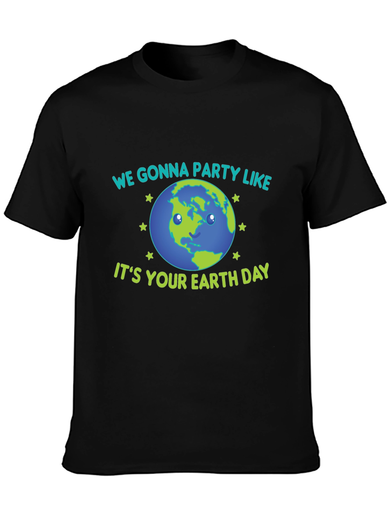 Earth Day Party T-Shirt - Black
