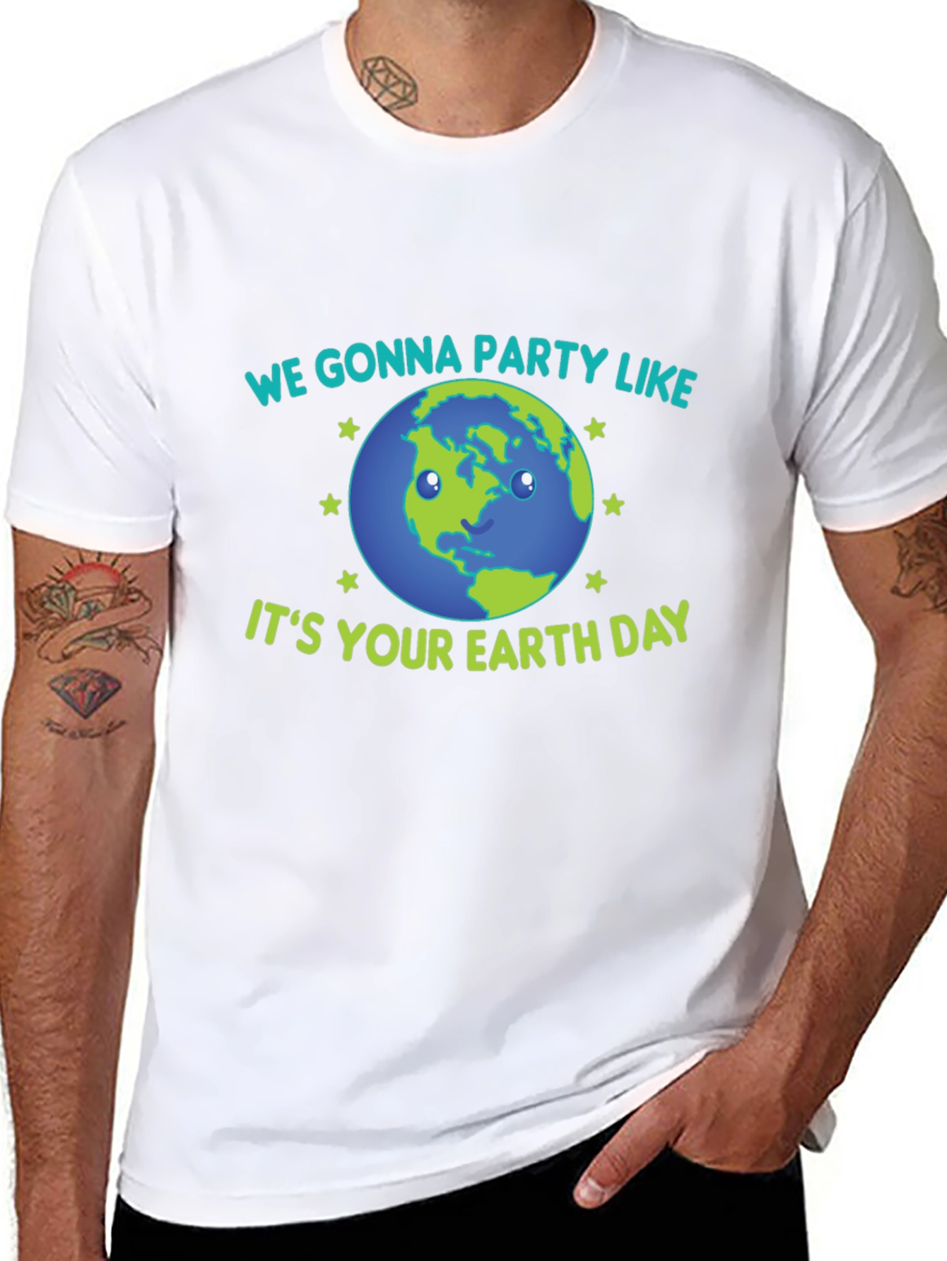 Earth Day Party T-Shirt - Black