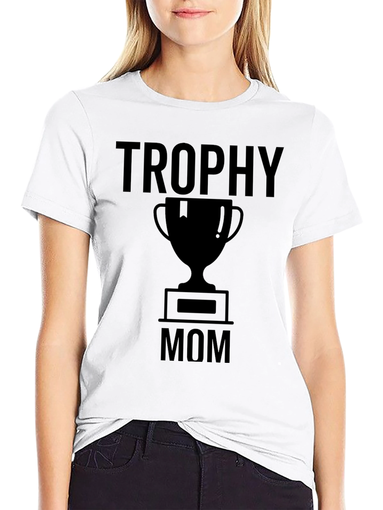 Trophy Mom T-Shirt - Black Graphic Tee