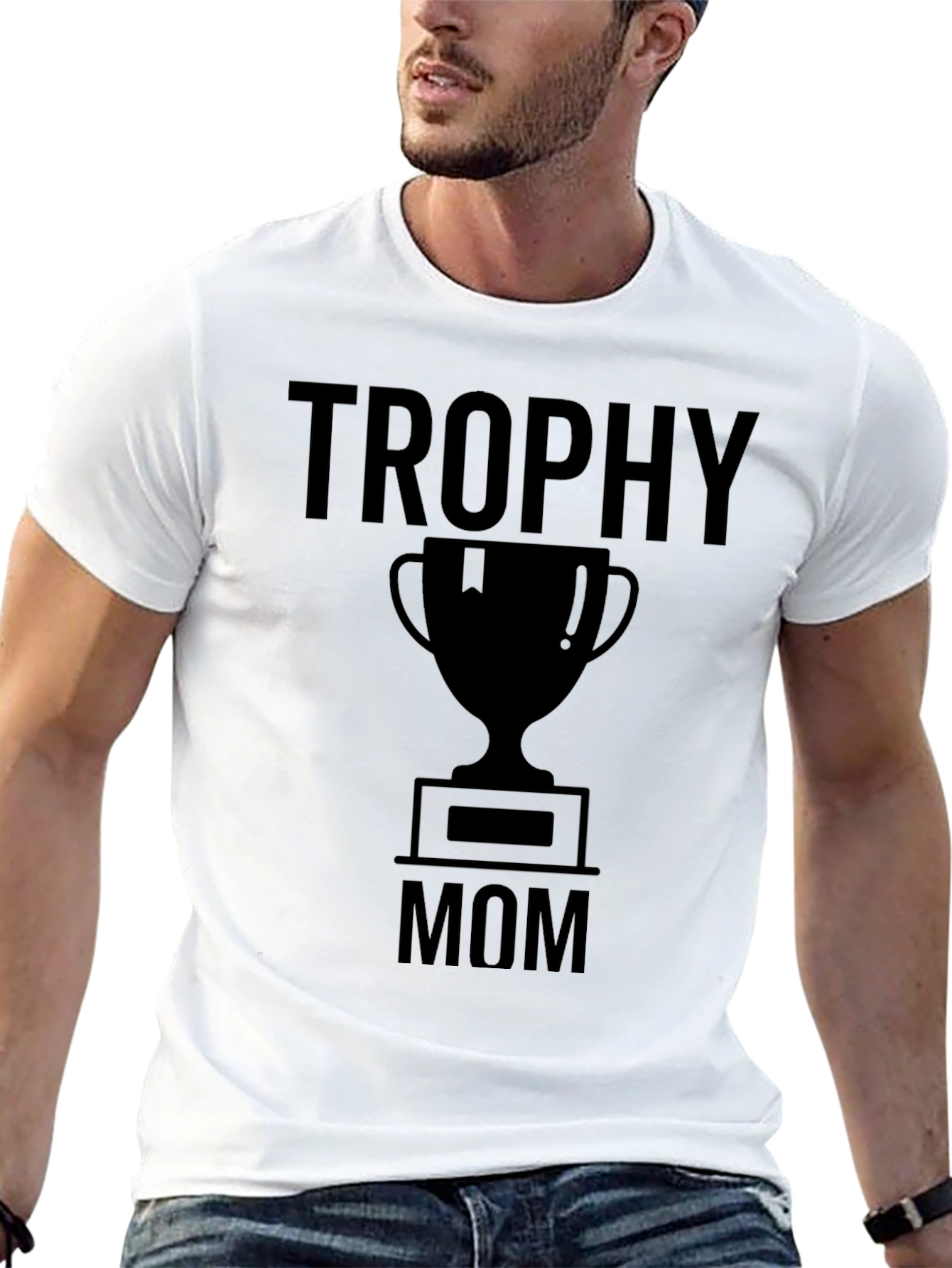 Trophy Mom T-Shirt - Black Graphic Tee