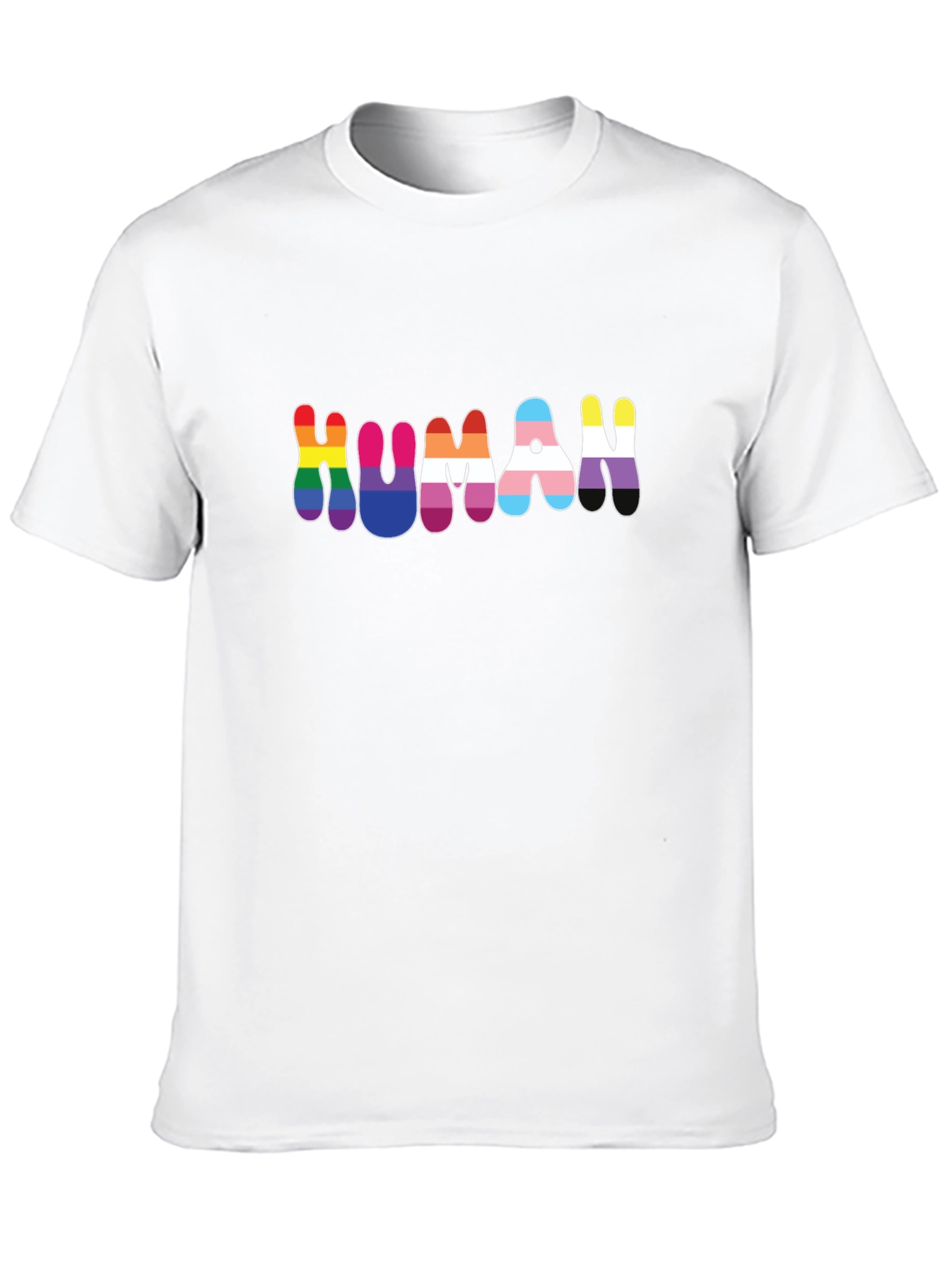 HUMAN Pride LGBTQ+ T-Shirt - Black Unisex Tee