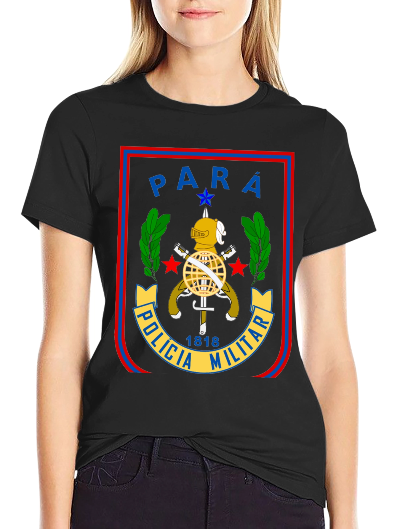 Para Policia Militar T-Shirt - Black Cotton Tee