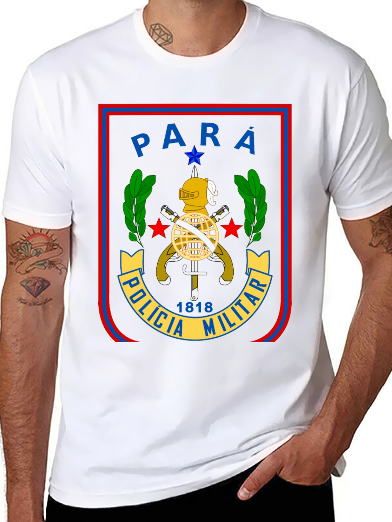 Para Policia Militar T-Shirt - Black Cotton Tee