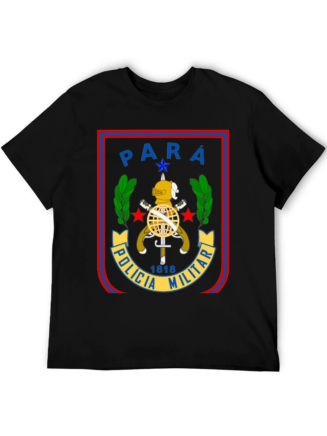 Para Policia Militar T-Shirt - Black Cotton Tee
