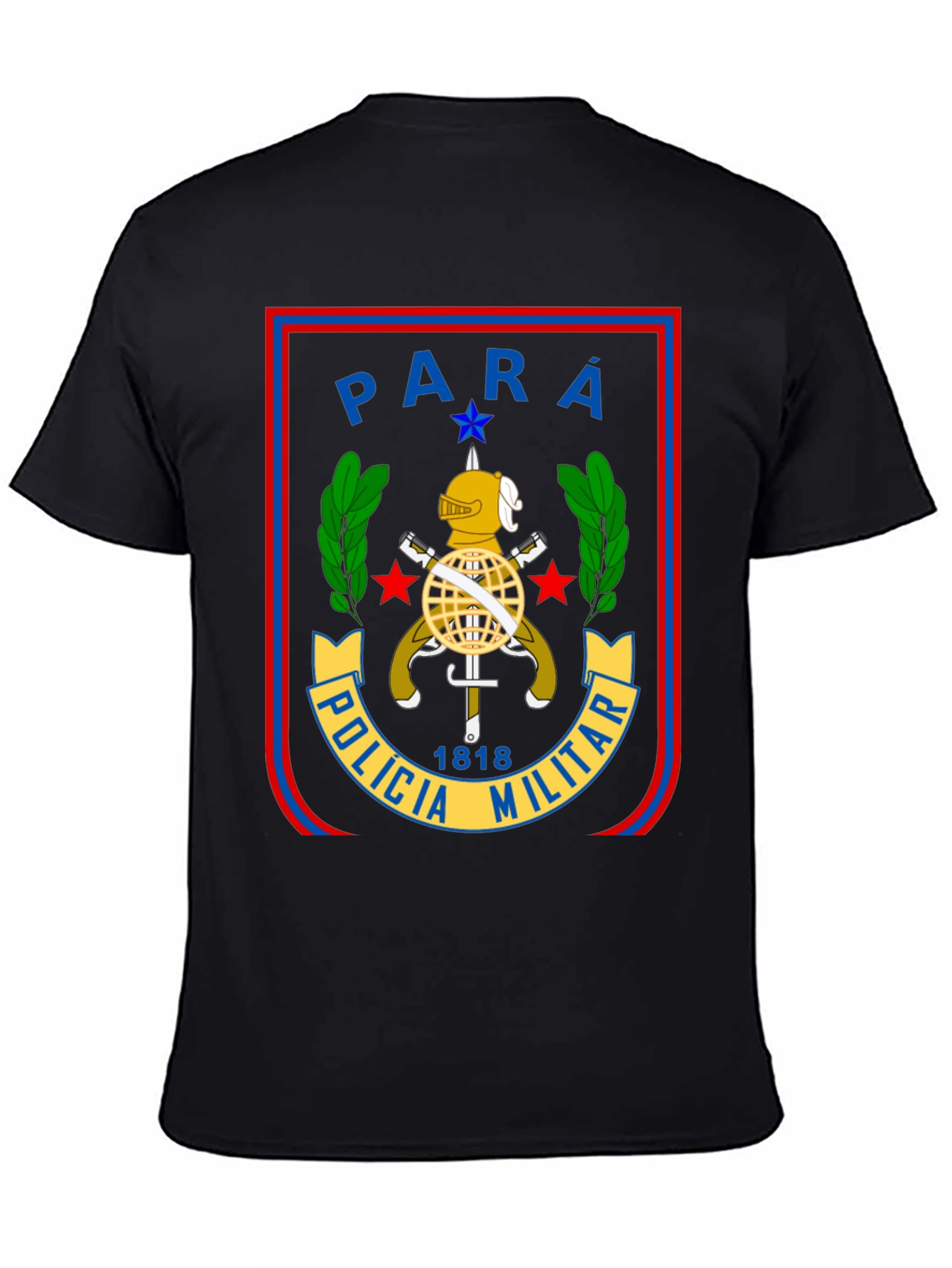 Para Policia Militar T-Shirt - Black Cotton Tee