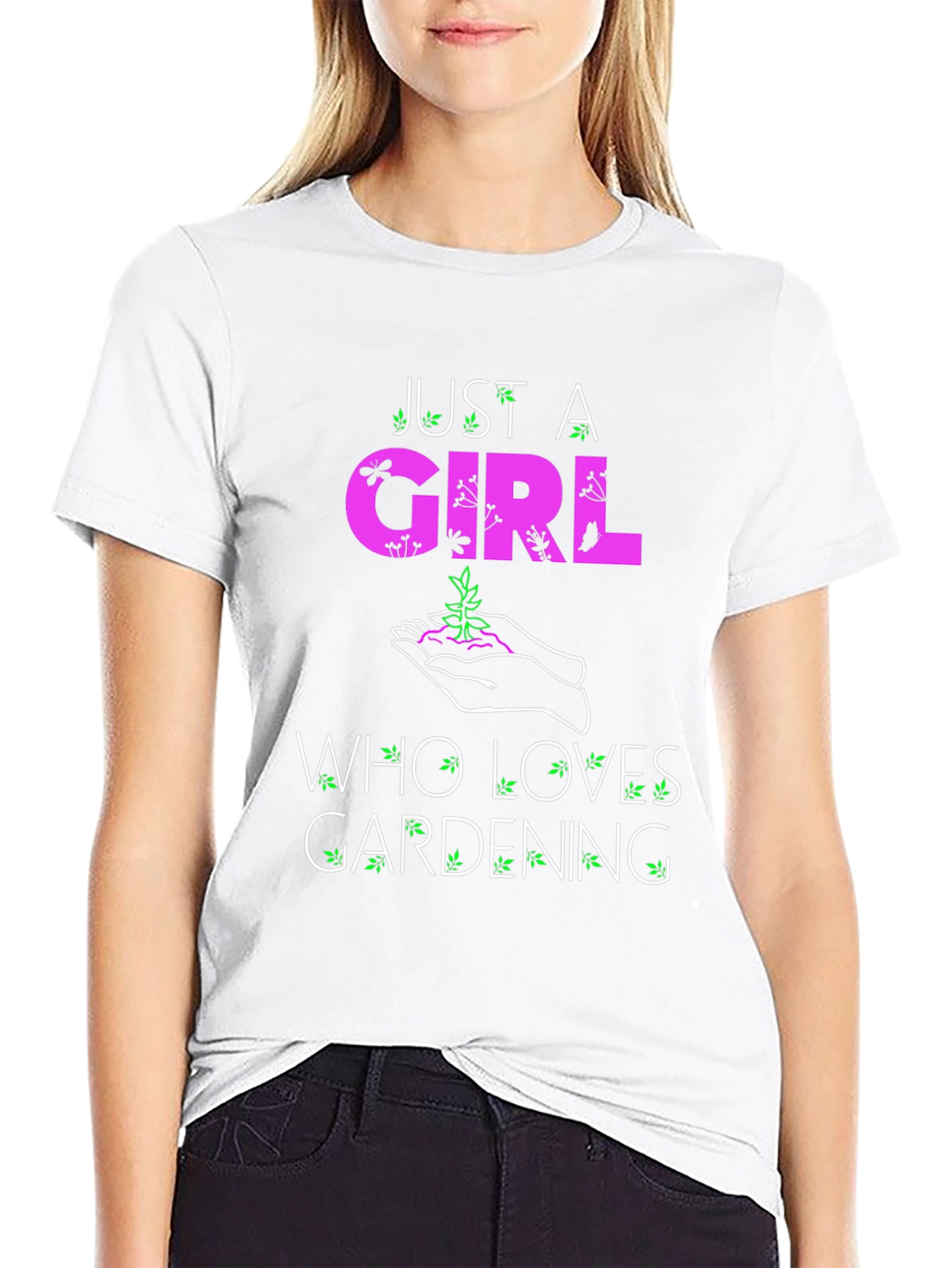 Gardening Lovers T-Shirt: Just A Girl Who Loves Gardening