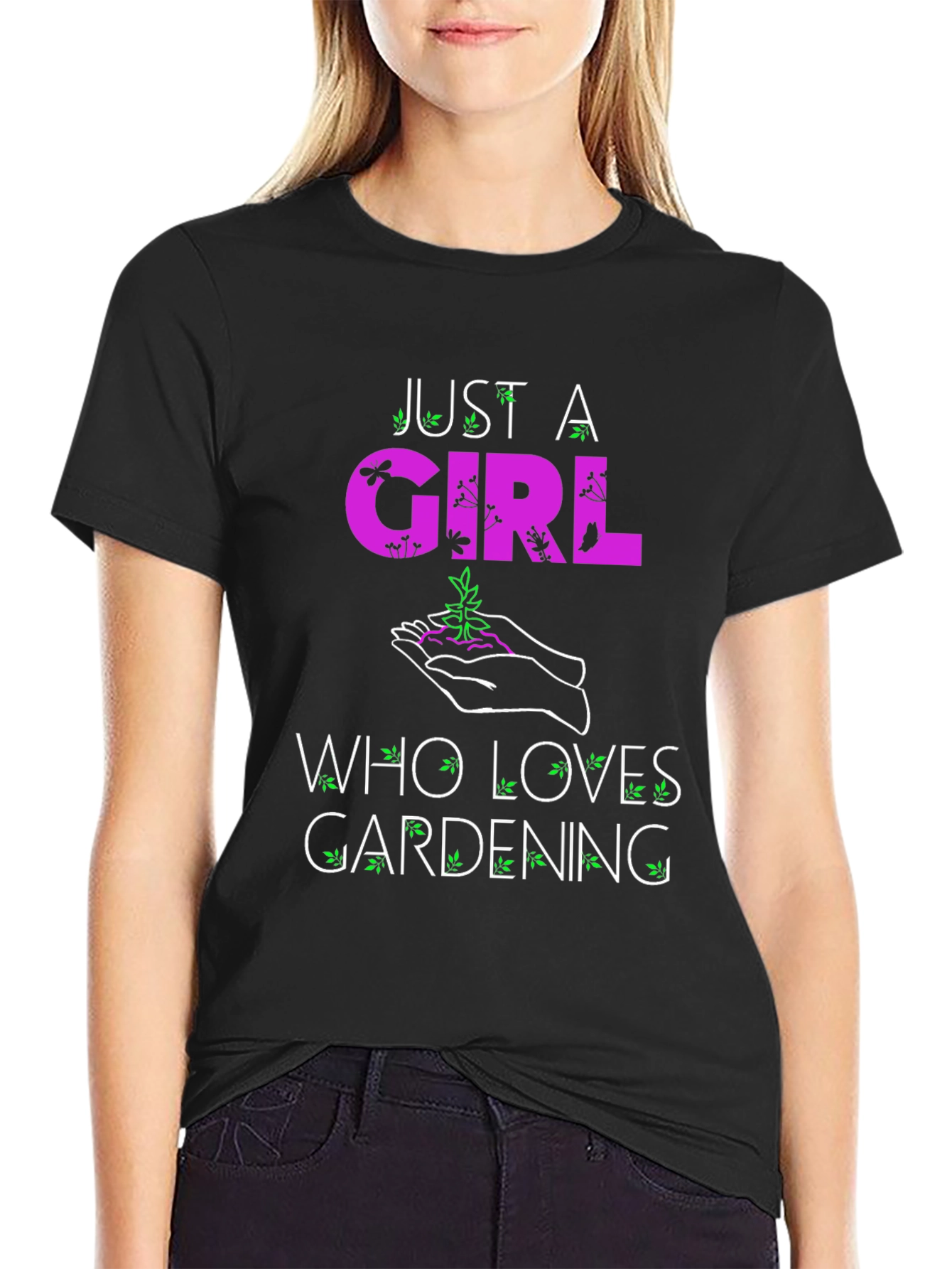 Gardening Lovers T-Shirt: Just A Girl Who Loves Gardening