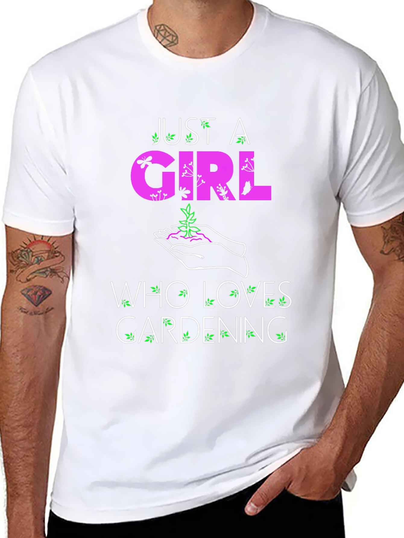 Gardening Lovers T-Shirt: Just A Girl Who Loves Gardening