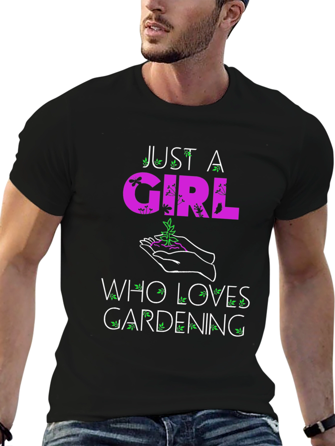 Gardening Lovers T-Shirt: Just A Girl Who Loves Gardening