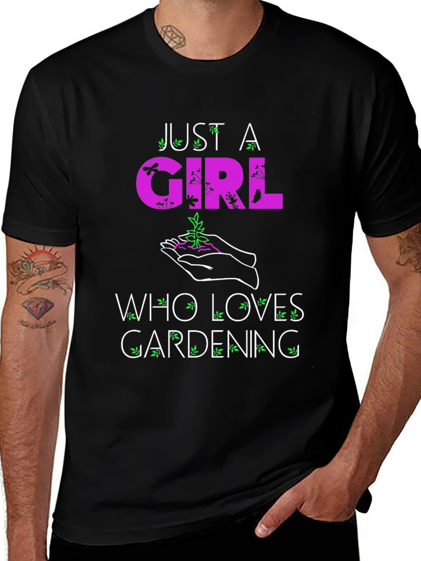 Gardening Lovers T-Shirt: Just A Girl Who Loves Gardening