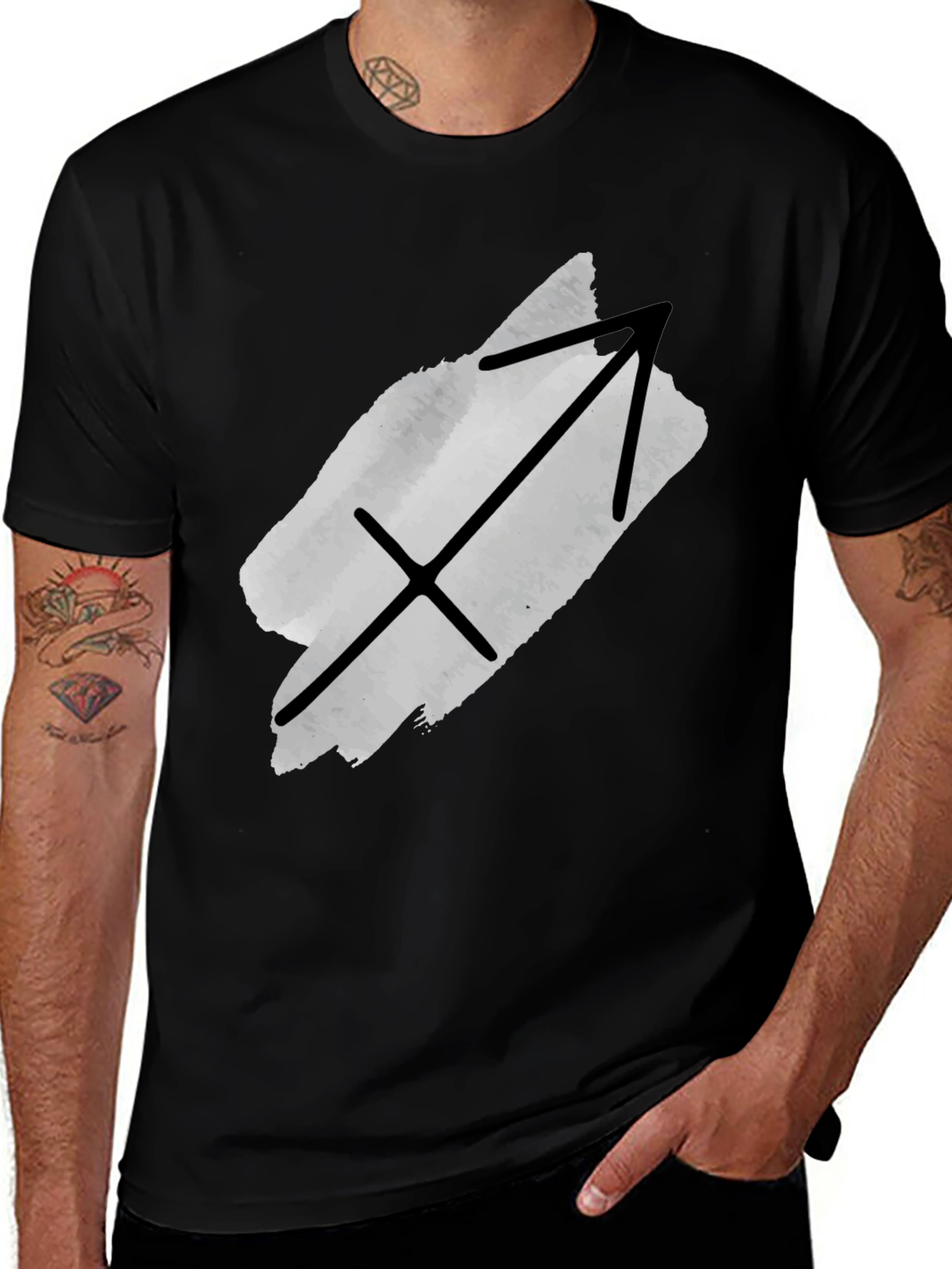 Sagittarius Zodiac T-Shirt - Black Tee
