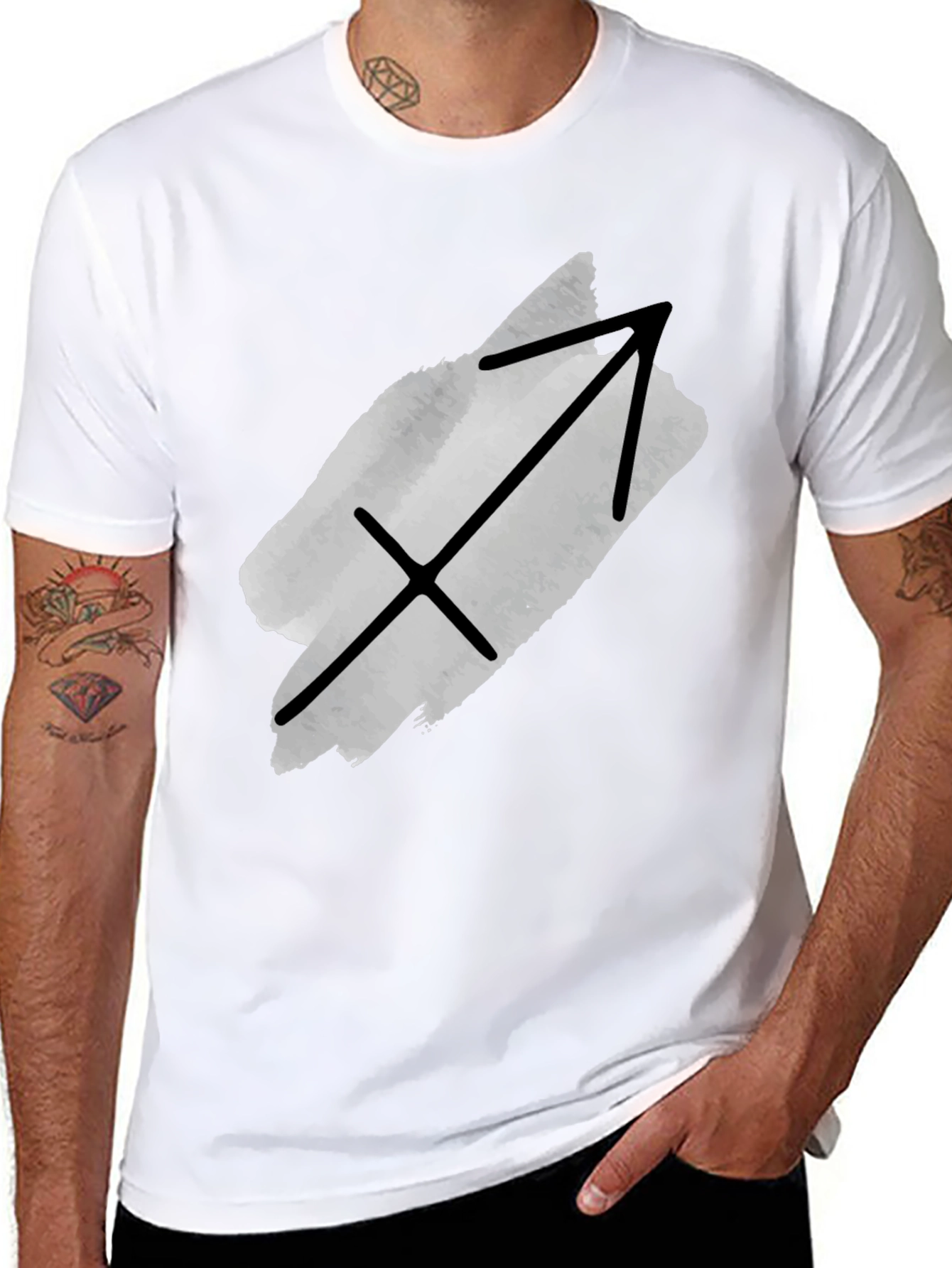 Sagittarius Zodiac T-Shirt - Black Tee