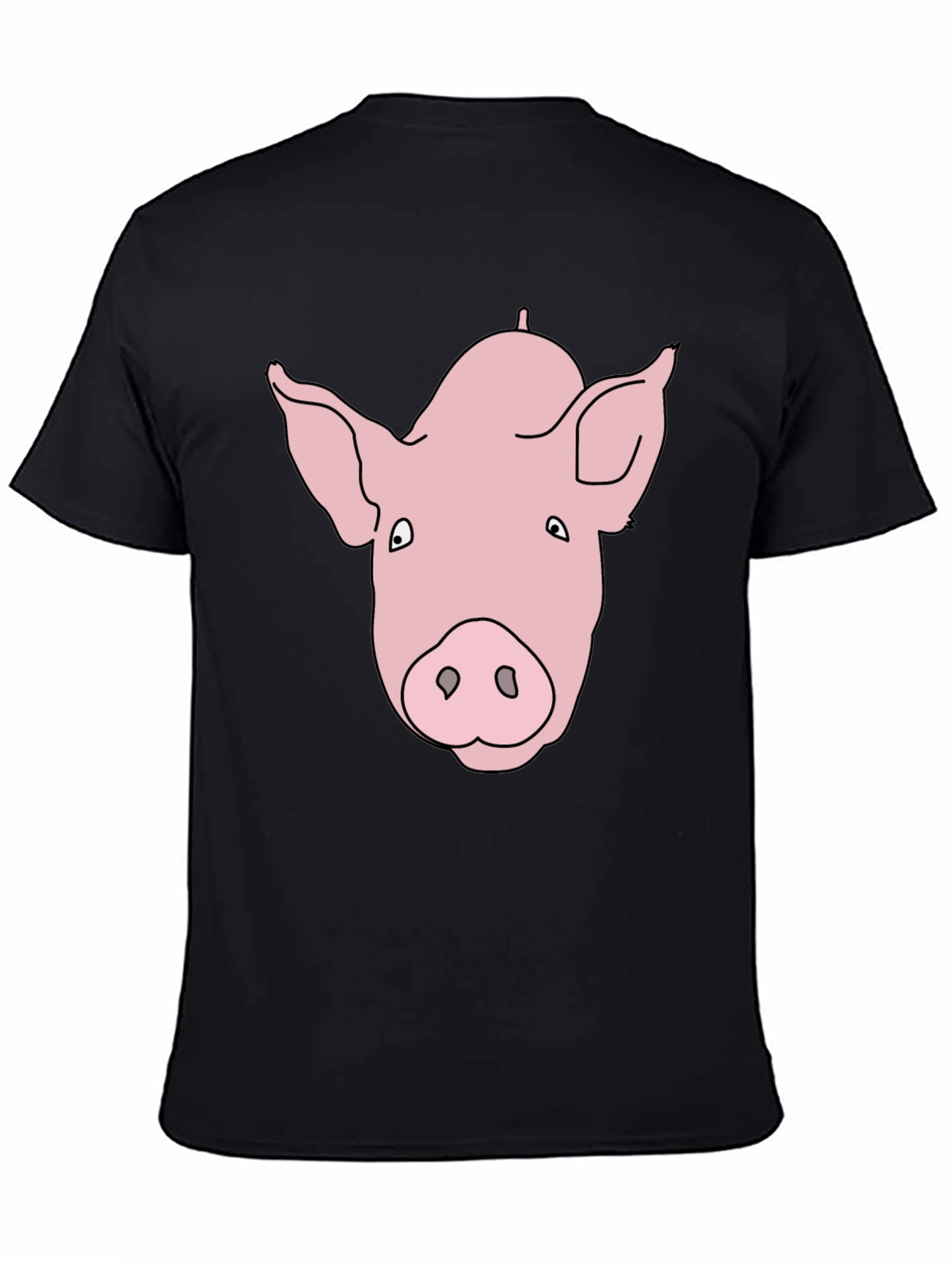 Pig Face Graphic Black Tee