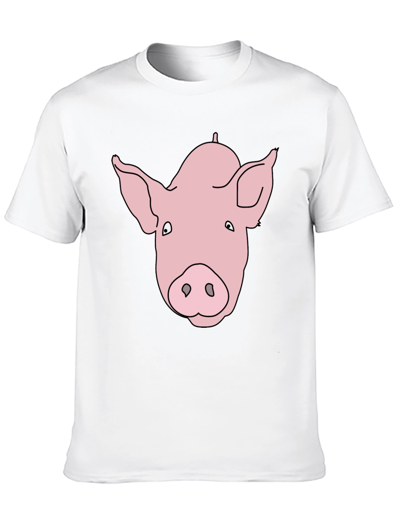 Pig Face Graphic Black Tee