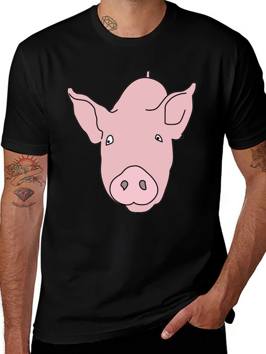 Pig Face Graphic Black Tee