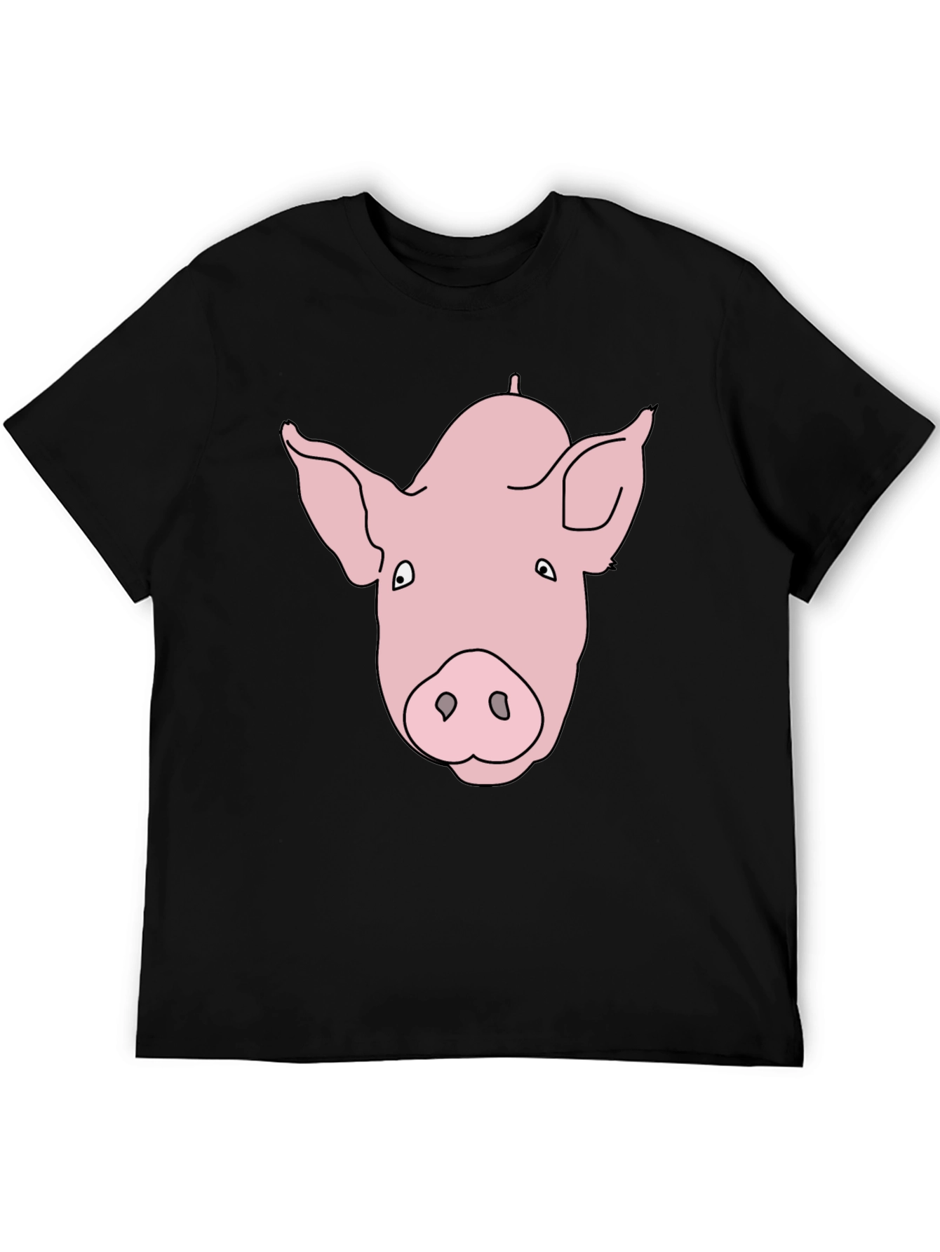 Pig Face Graphic Black Tee