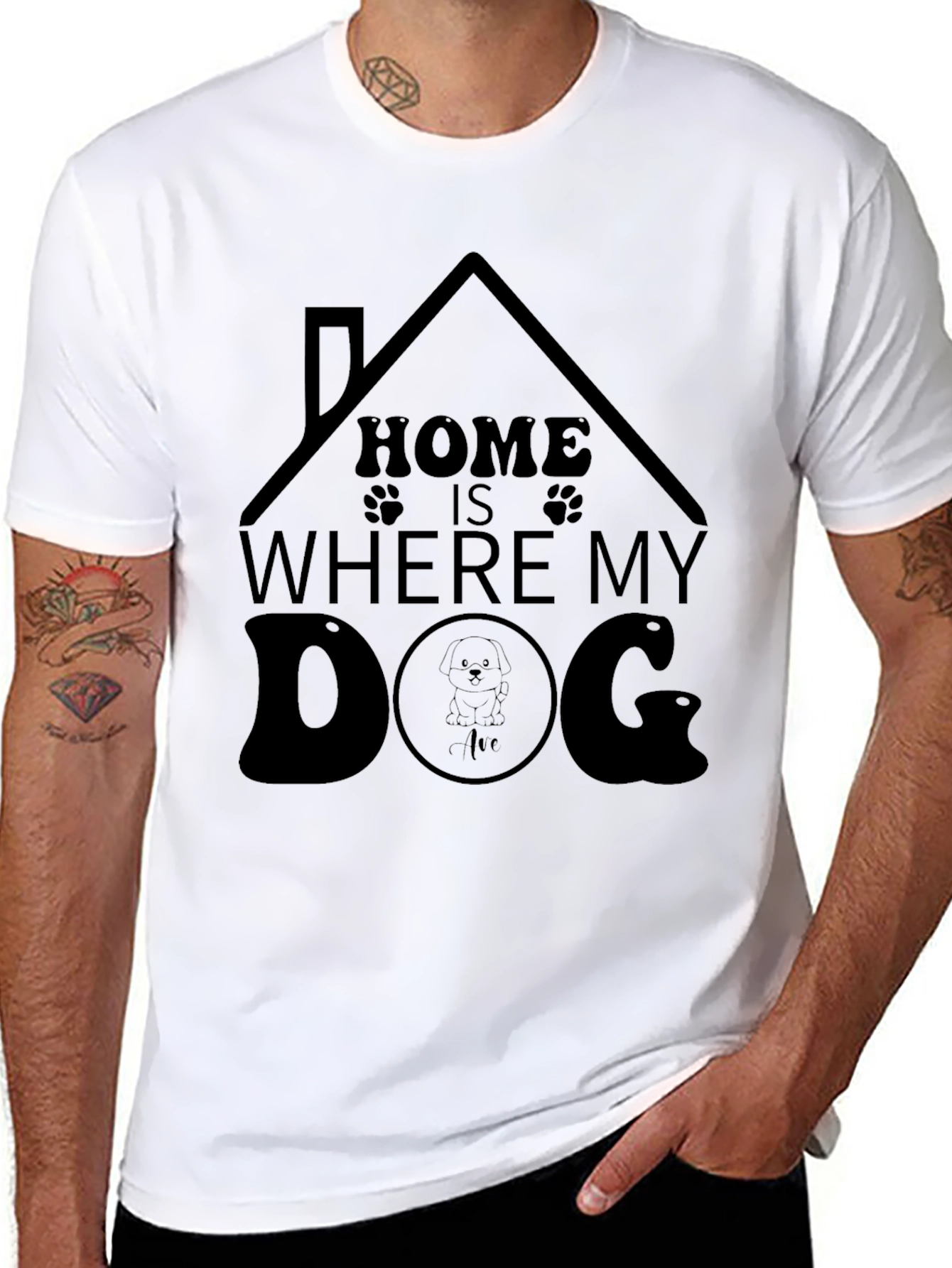 Home Is Where My Dog T-Shirt