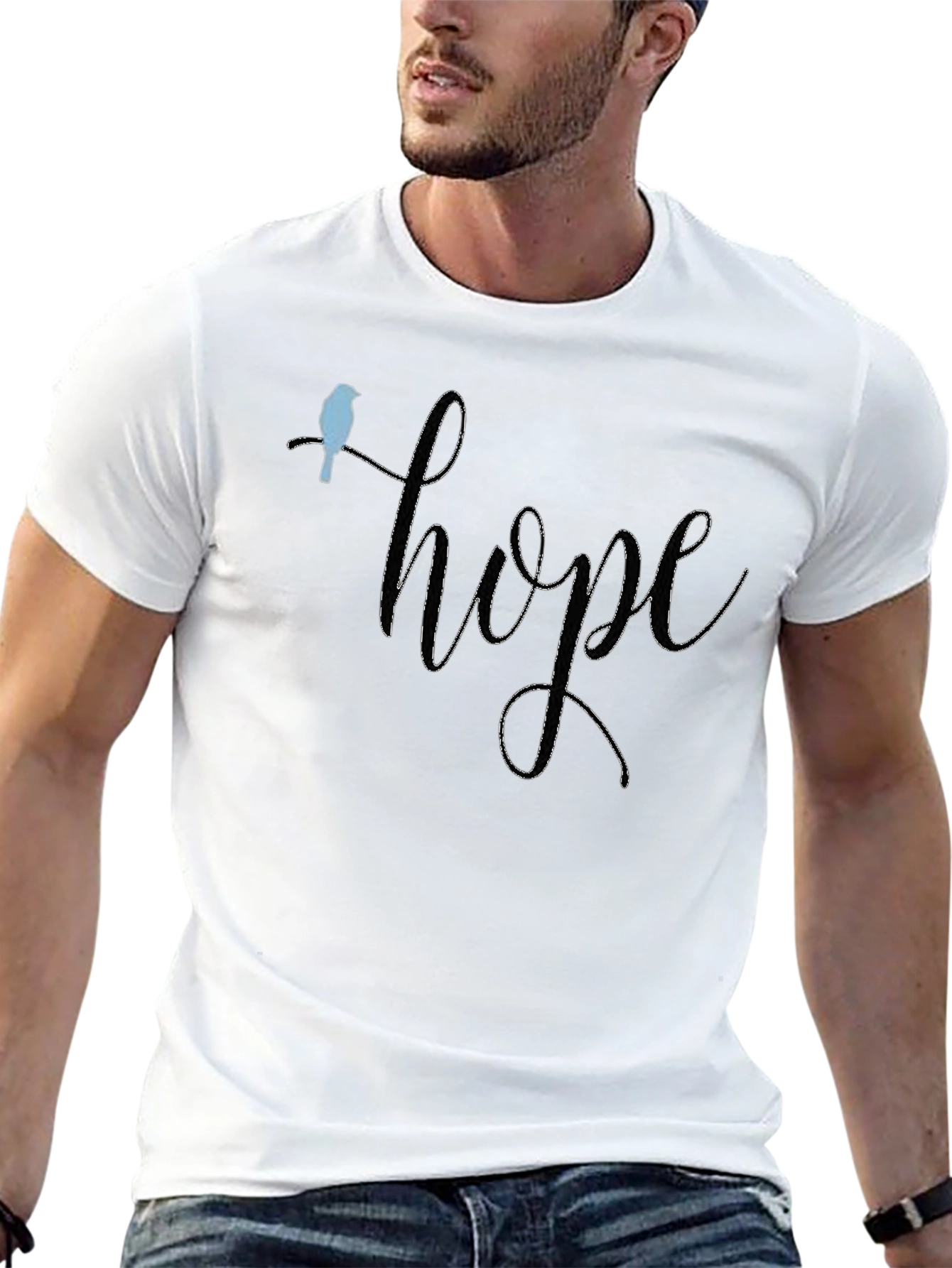 Hope Bird Graphic T-Shirt - Positive Vibes