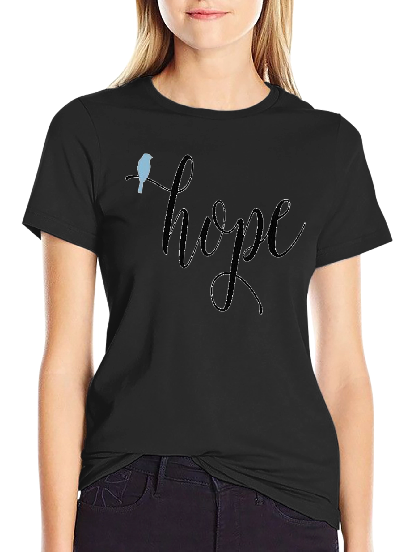 Hope Bird Graphic T-Shirt - Positive Vibes